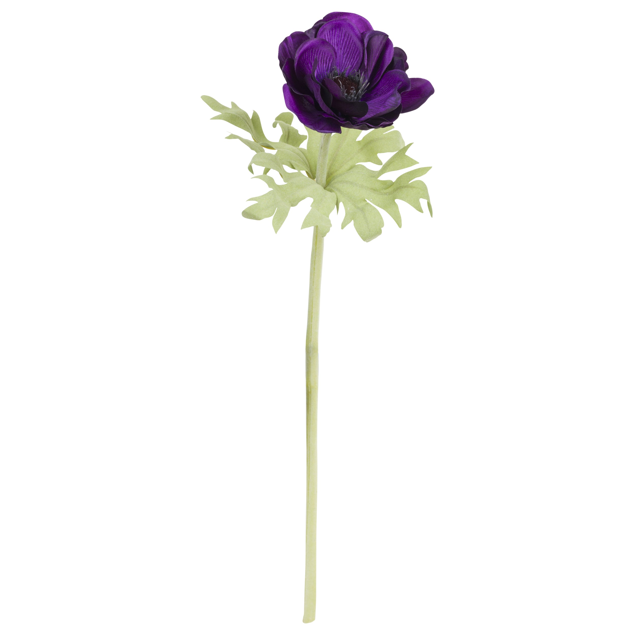 Set da 12, Anemone Viola, Fiorile - Poliestere, ferro, 50 cm