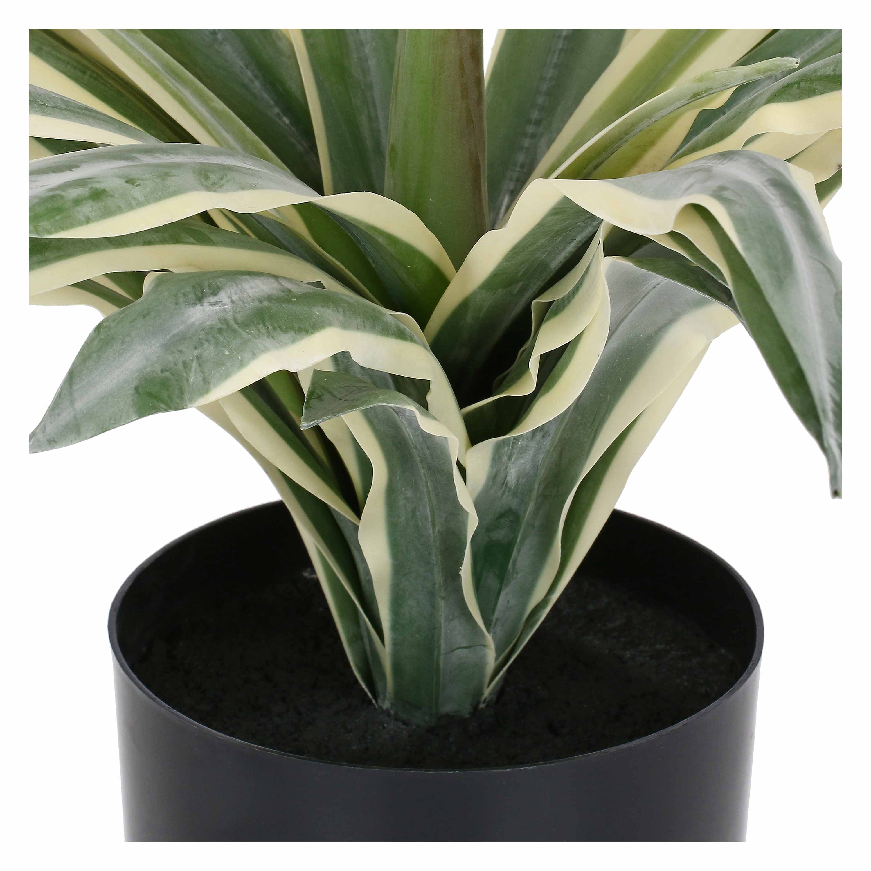 Set da 2, Agave L, Piantala - Polietilene, ferro, Polipropilene, sabbia, 45h cm Ø 17 cm