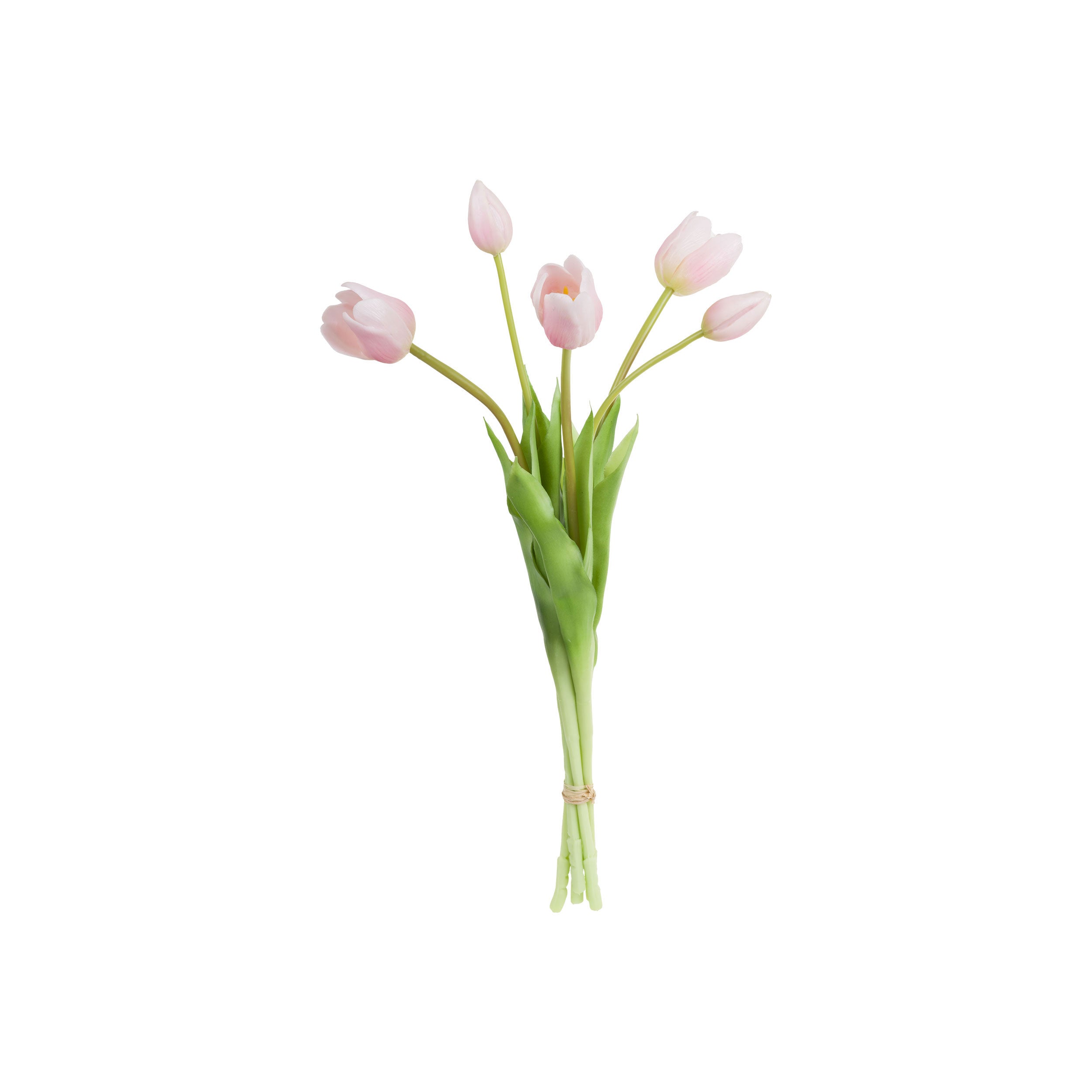 Set da 12, Mazzo Tulipani Stefania - Fiori in lattice con gambo in ferro, 45 cm