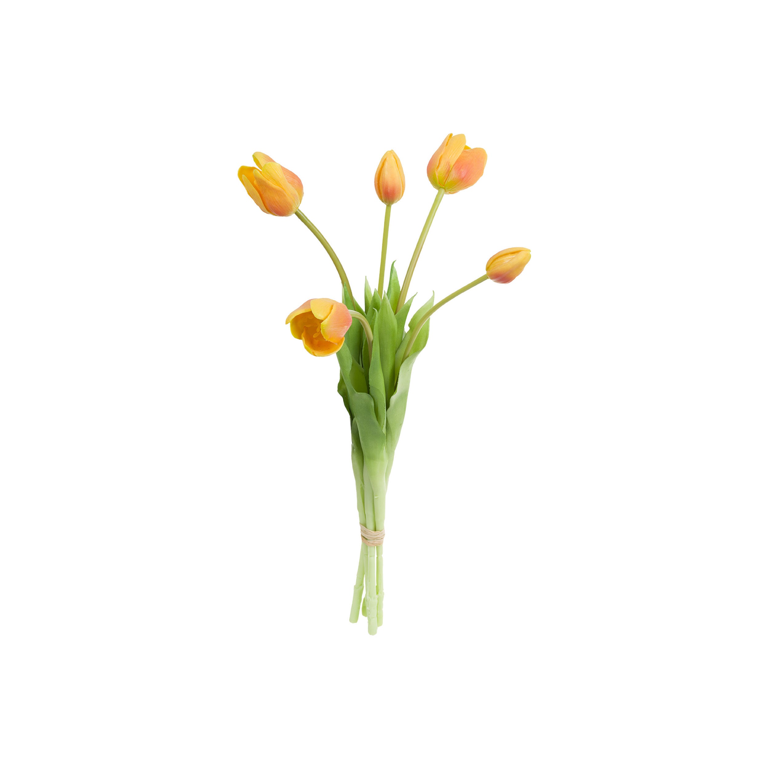 Set da 12, Mazzo Tulipani Stefania - Fiori in lattice con gambo in ferro, 45 cm