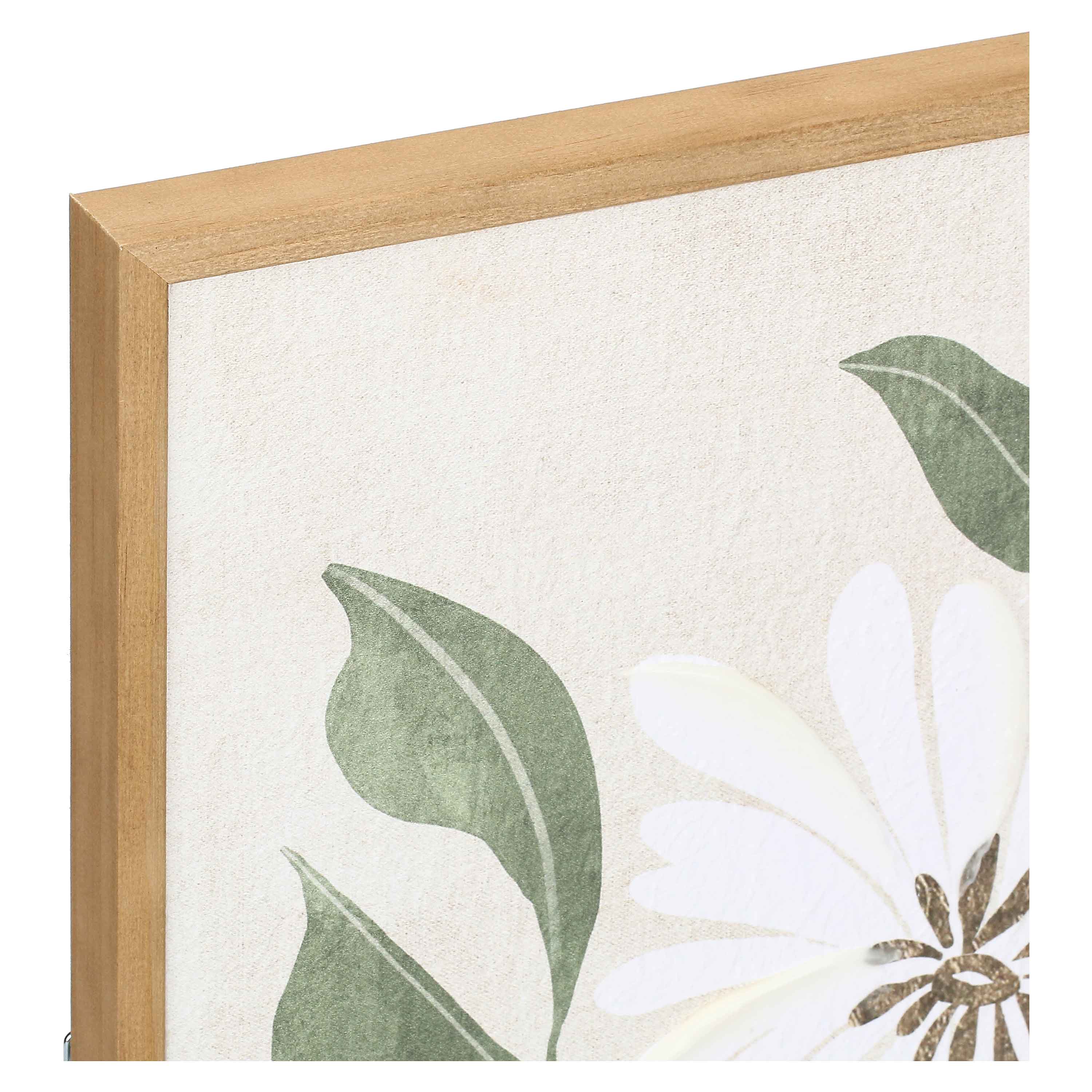 Fiori Bianchi, Soqquadro - Legno, 40x50 cm