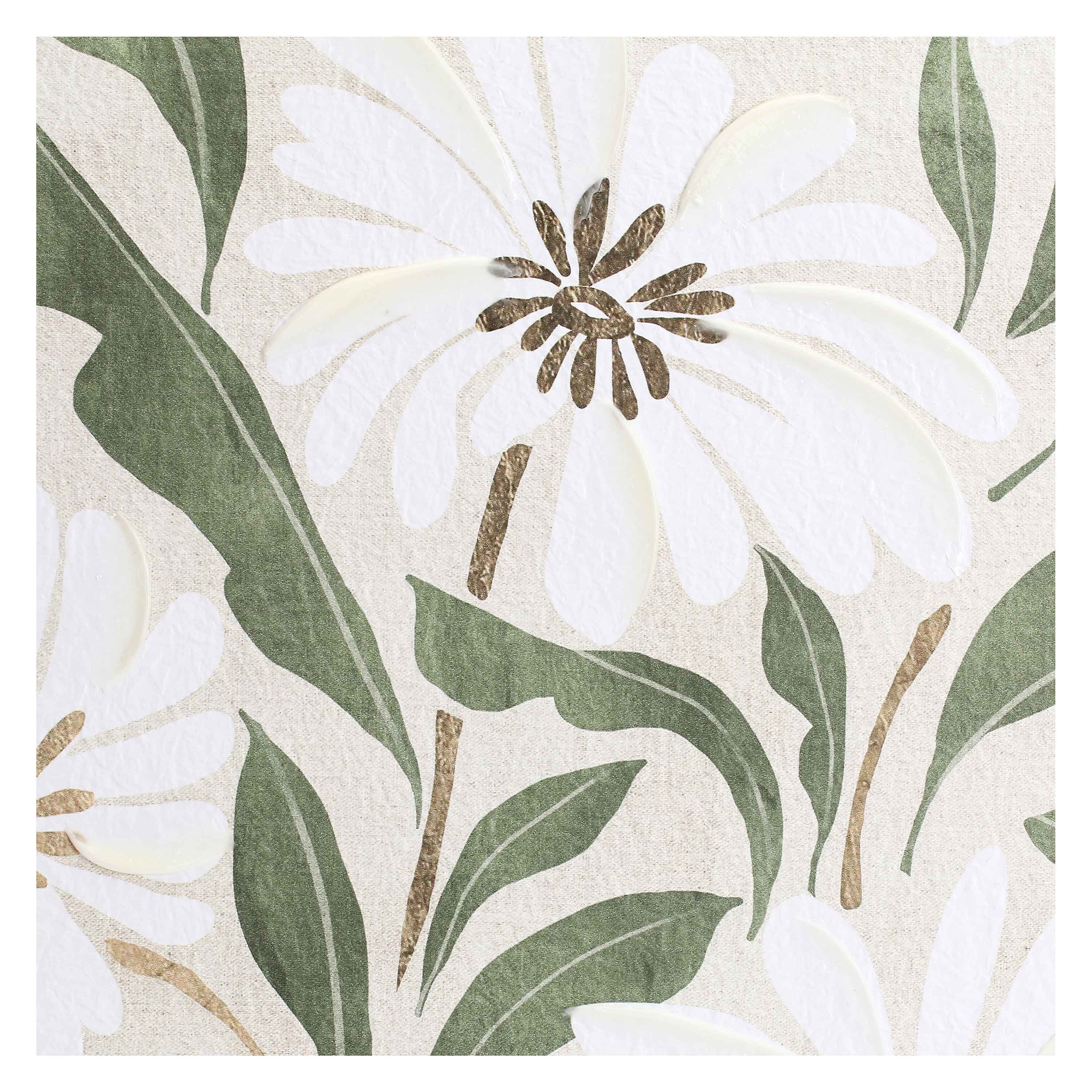 Fiori Bianchi, Soqquadro - Legno, 40x50 cm