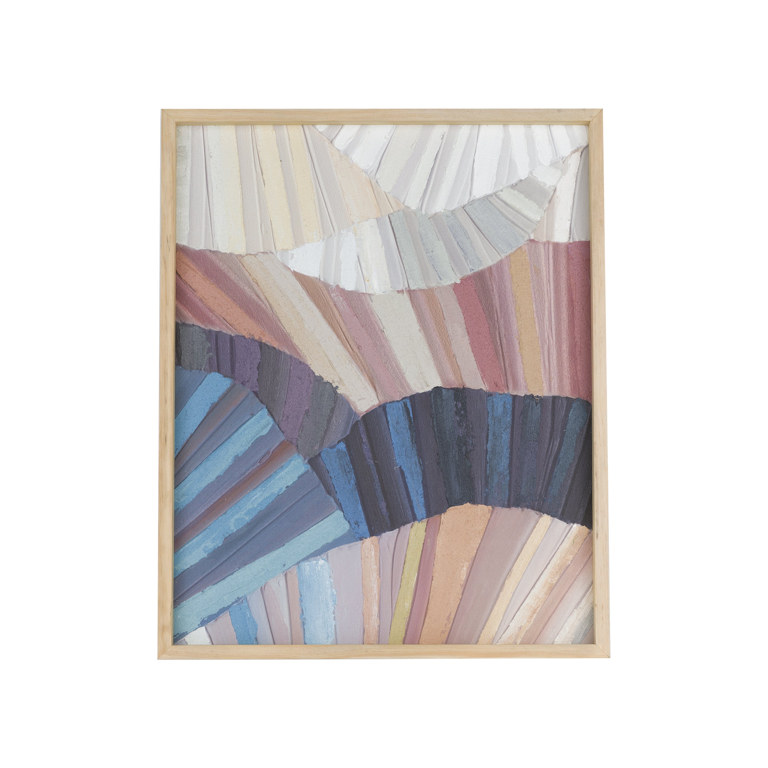 Pennellate Blu/Verde, Soqquadro - Legno, 40x50 cm