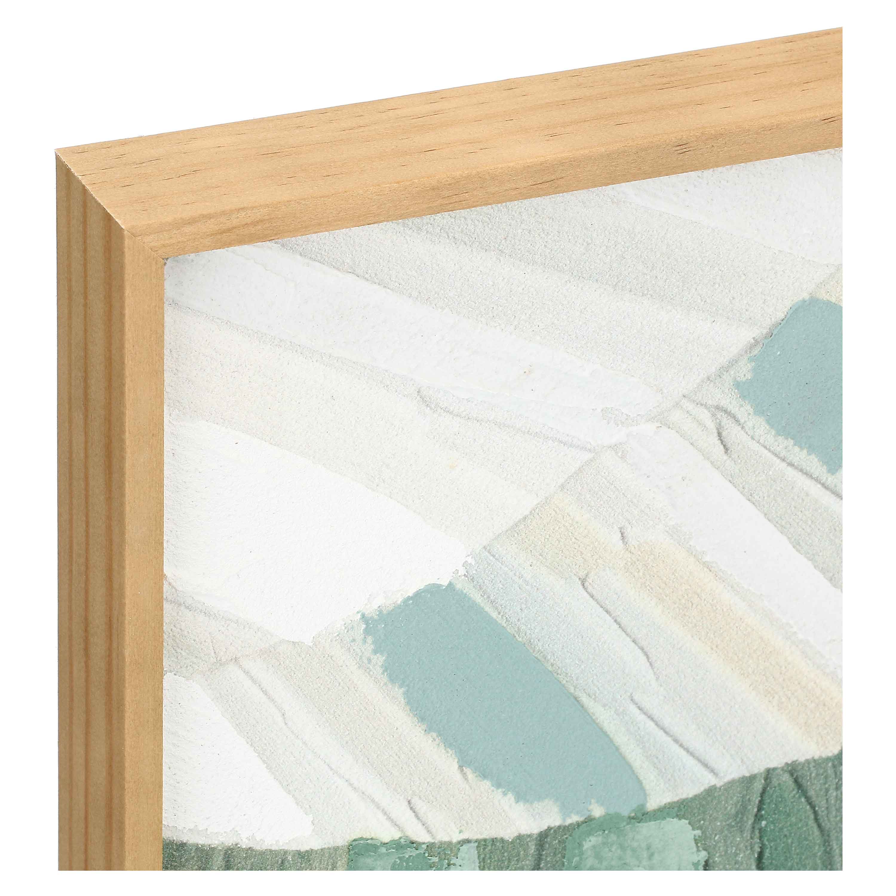 Pennellate Blu/Verde, Soqquadro - Legno, 40x50 cm