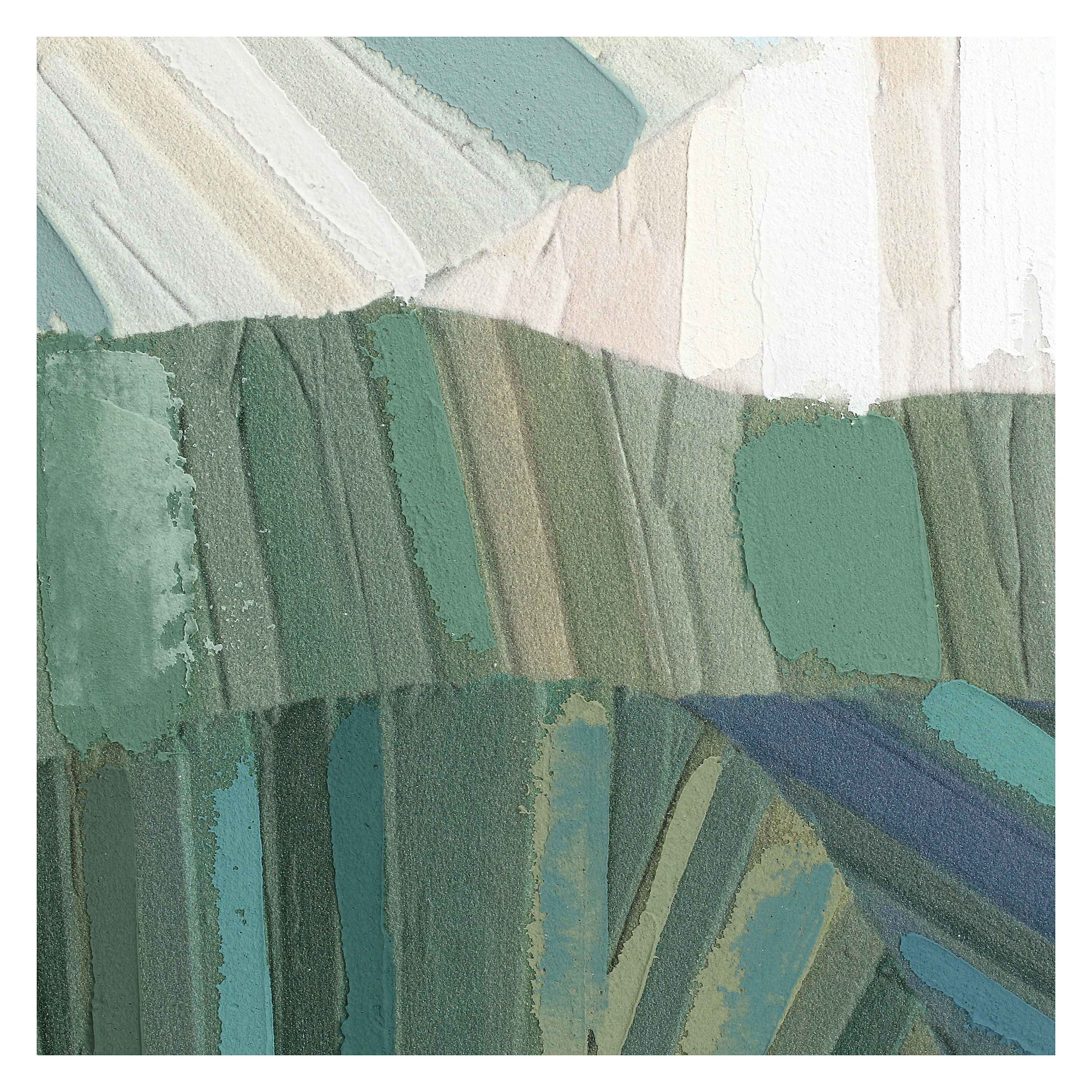 Pennellate Blu/Verde, Soqquadro - Legno, 40x50 cm