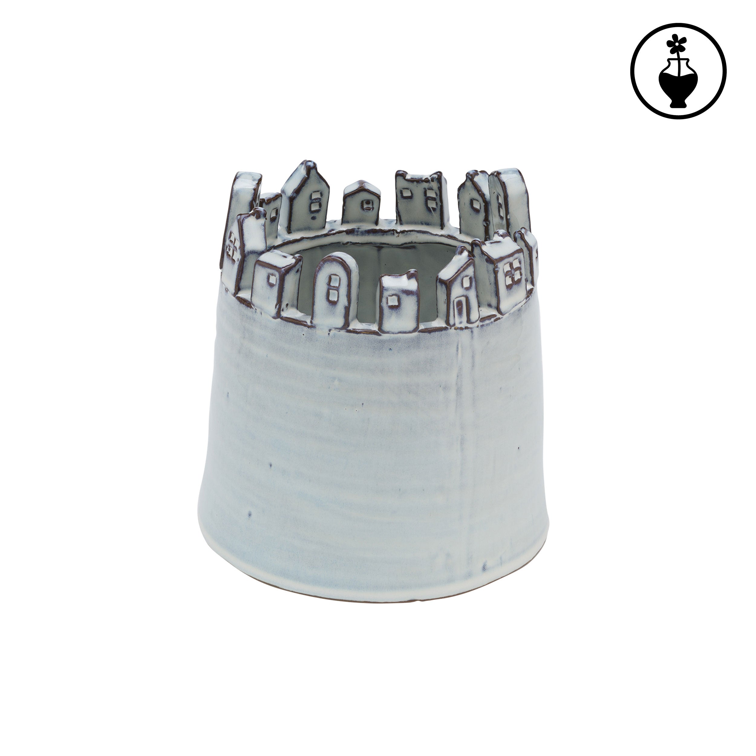 Cachepot L, Polignano - Gres, 17x17x17,5 cm