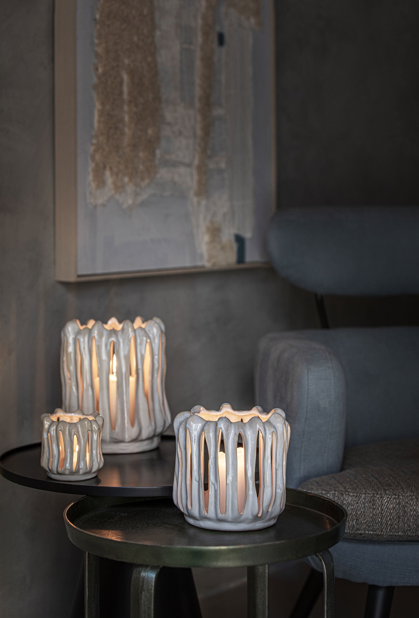 Ritagli di Luce, S - Gres, 10x10x9,7 cm(candle holder)