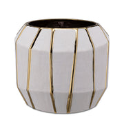 Cachepot L, Kintsugi - Stoneware, 20x20x17 cm