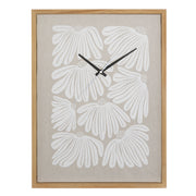 Orologio Margherite, Biancofiore - Legno, 30×40×3,2 cm