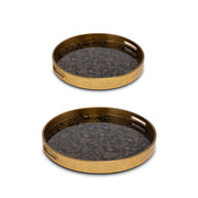 Set Vassoi Foglia, Galateo - Pvc, 39,5x39,5x4cm 34x34x4cm