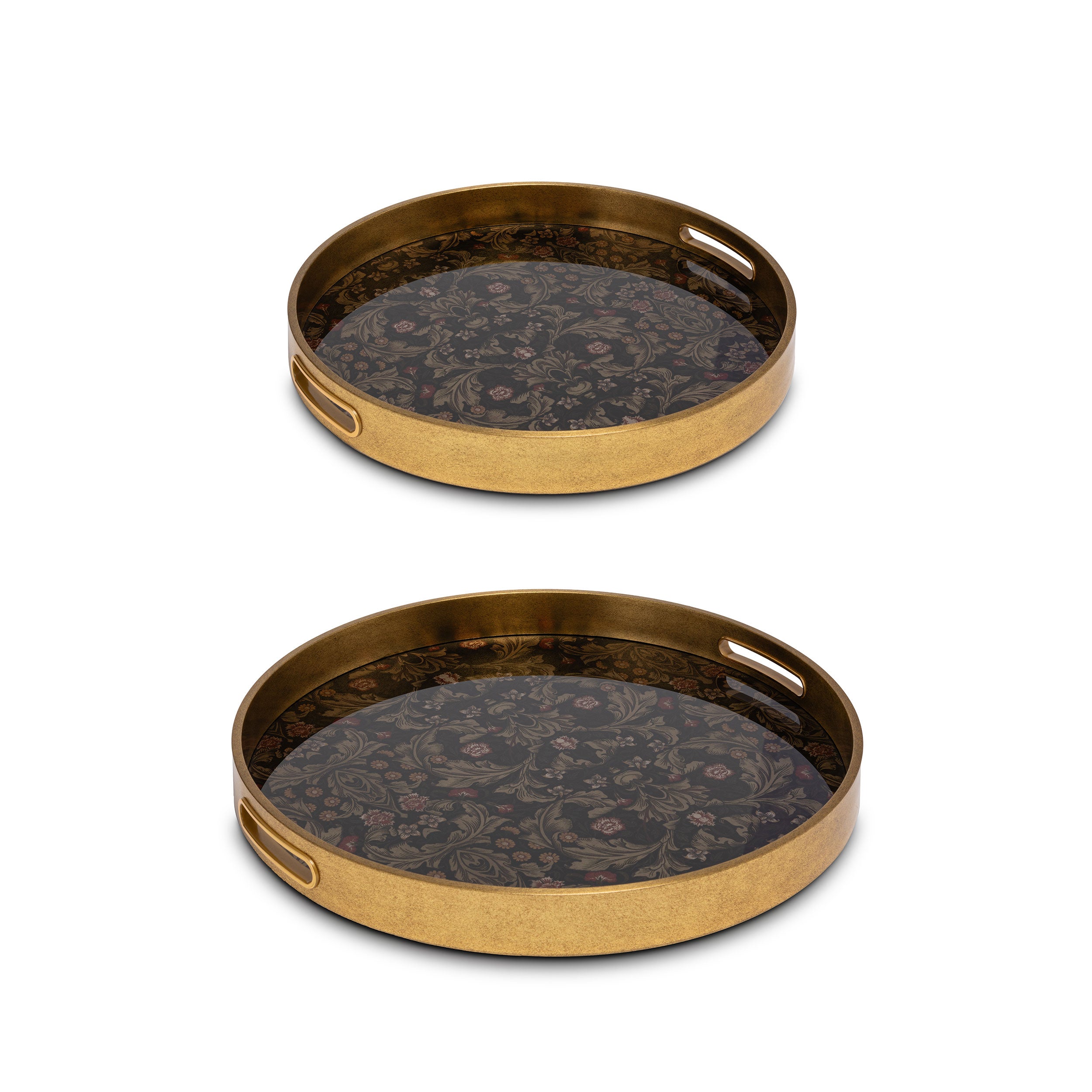 Set Vassoi Foglia, Galateo - Pvc, 39,5x39,5x4cm 34x34x4cm