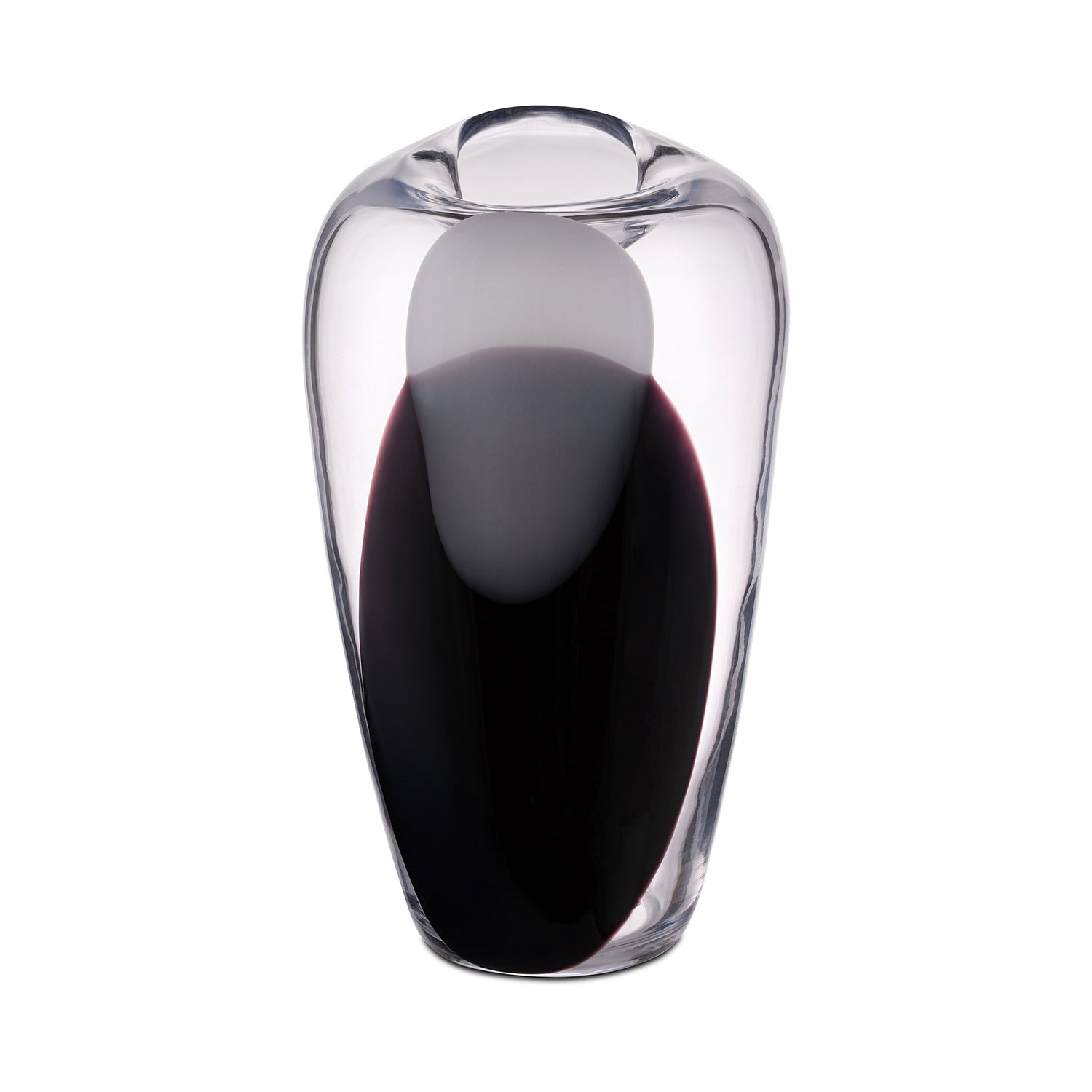Vaso, Inchiostro - Vetro, 20,5x20,5x36,5 cm