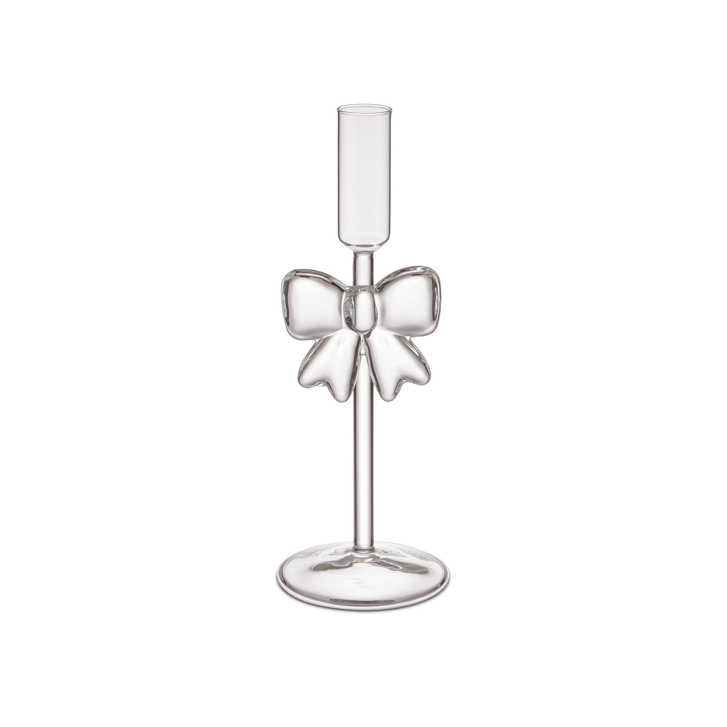 Set da due, Candelabro, Brillafiocco - Vetro  8x8x22 cm