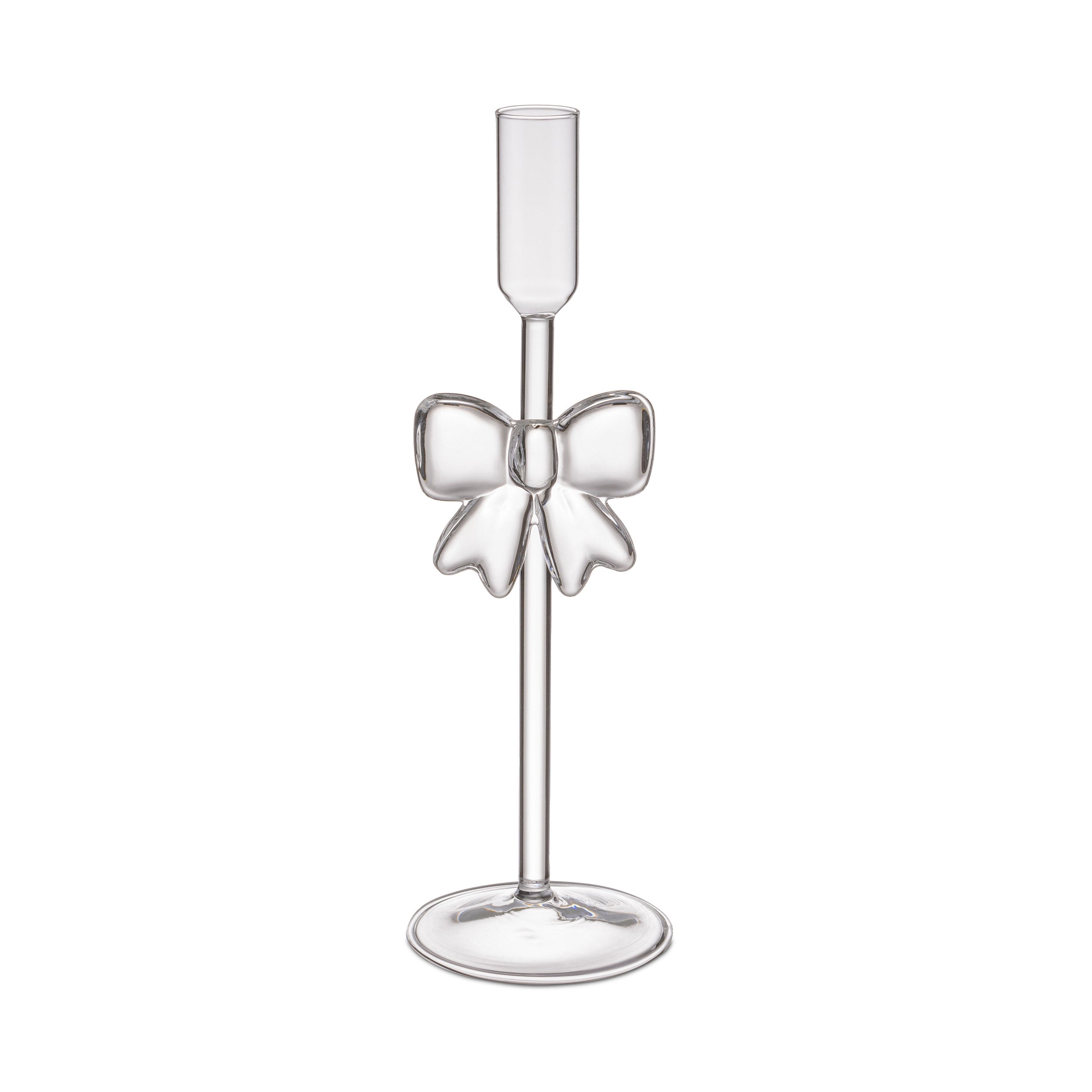 Set da 2, Candelabro, Brillafiocco - Vetro, 8x8x30 cm