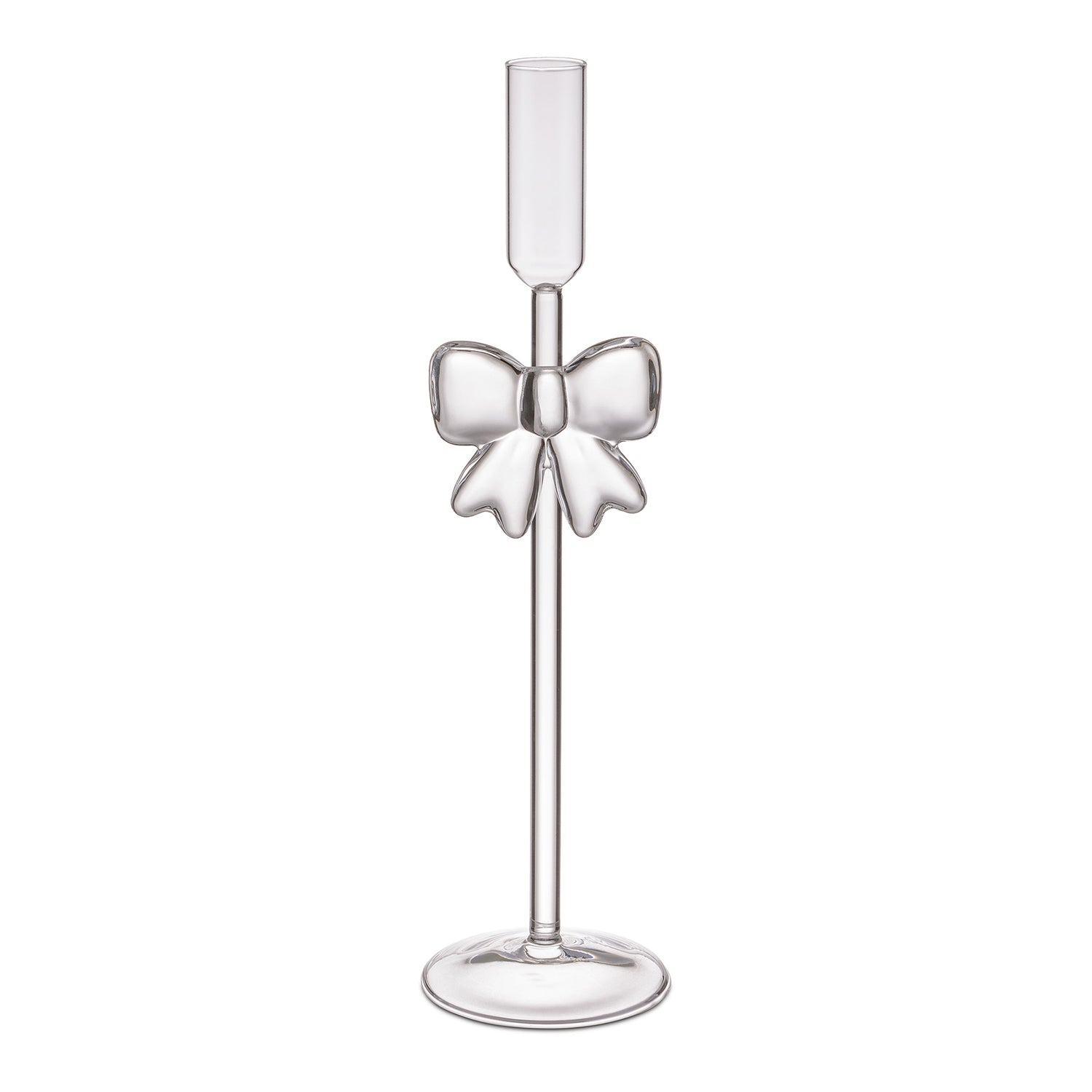 Set da 2 Candelabri, Brillafiocco - Vetro 8x8x30 cm