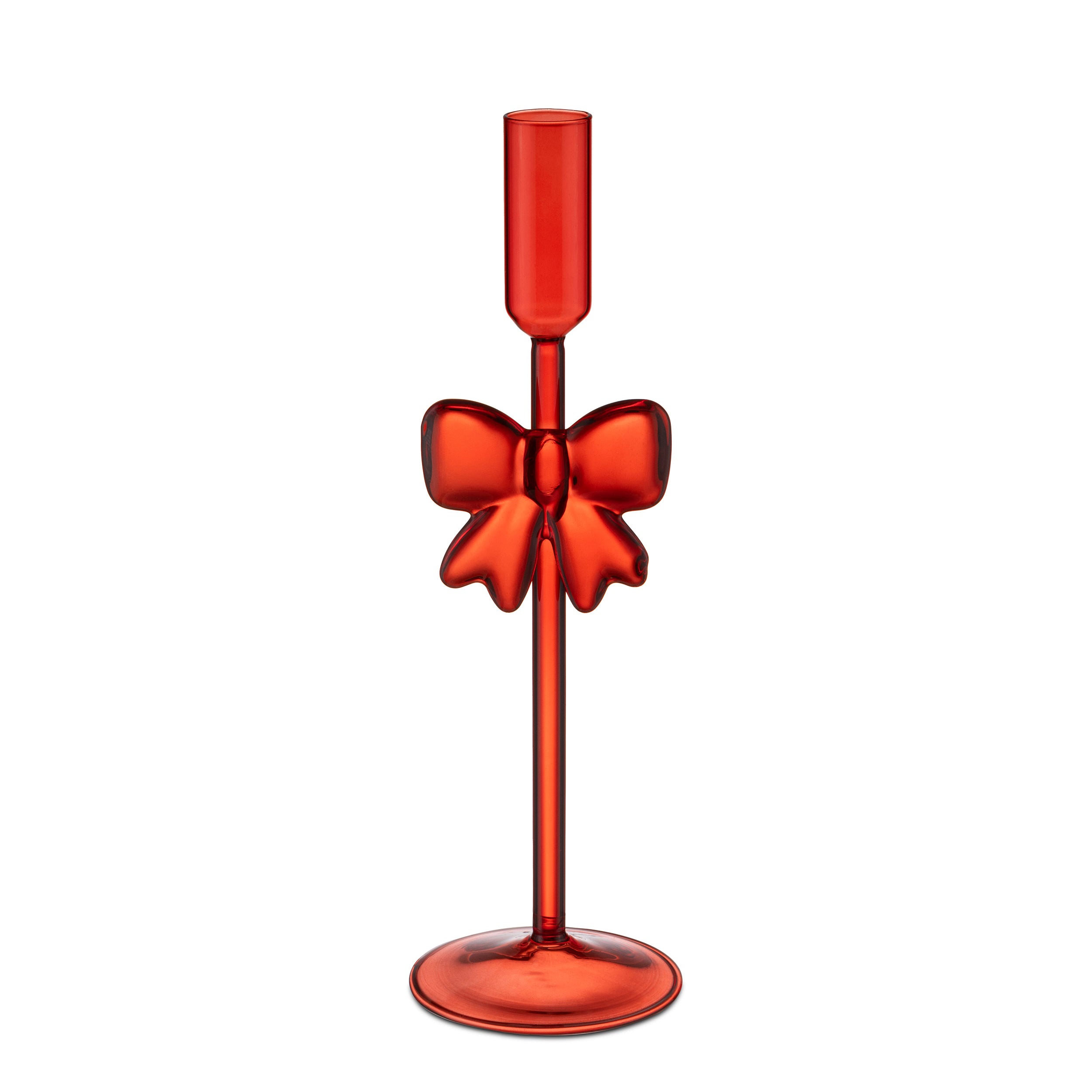 Set da 2, Candelabro, Brillafiocco - Vetro, 8x8x30 cm