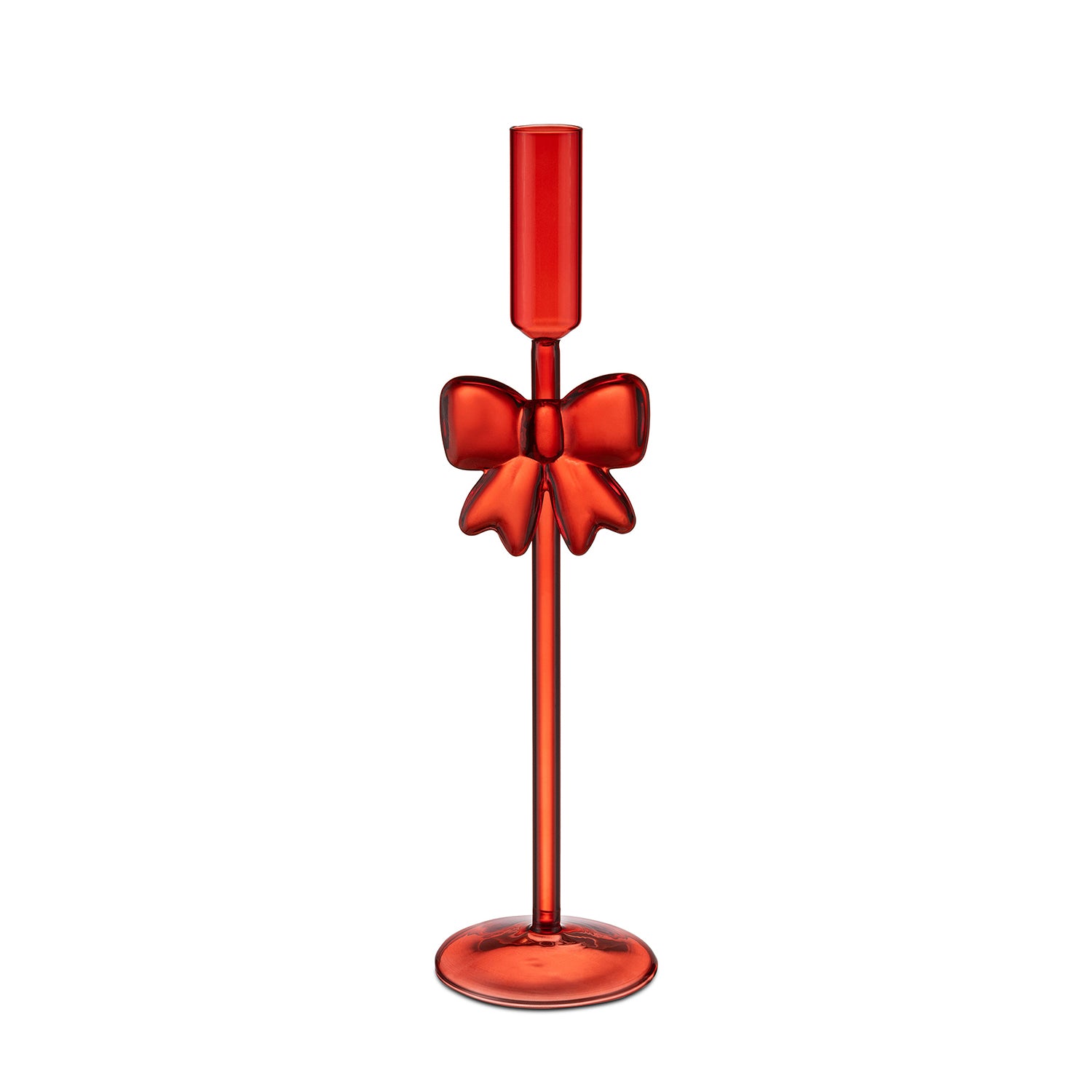 Set da 2 Candelabri, Brillafiocco - Vetro 8x8x30 cm