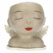 Cachepot Occhi Chiusi Con Ali, Medea - Porcellana