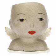 Open Eyes Cachepot with Wings, Medea - Porcelain