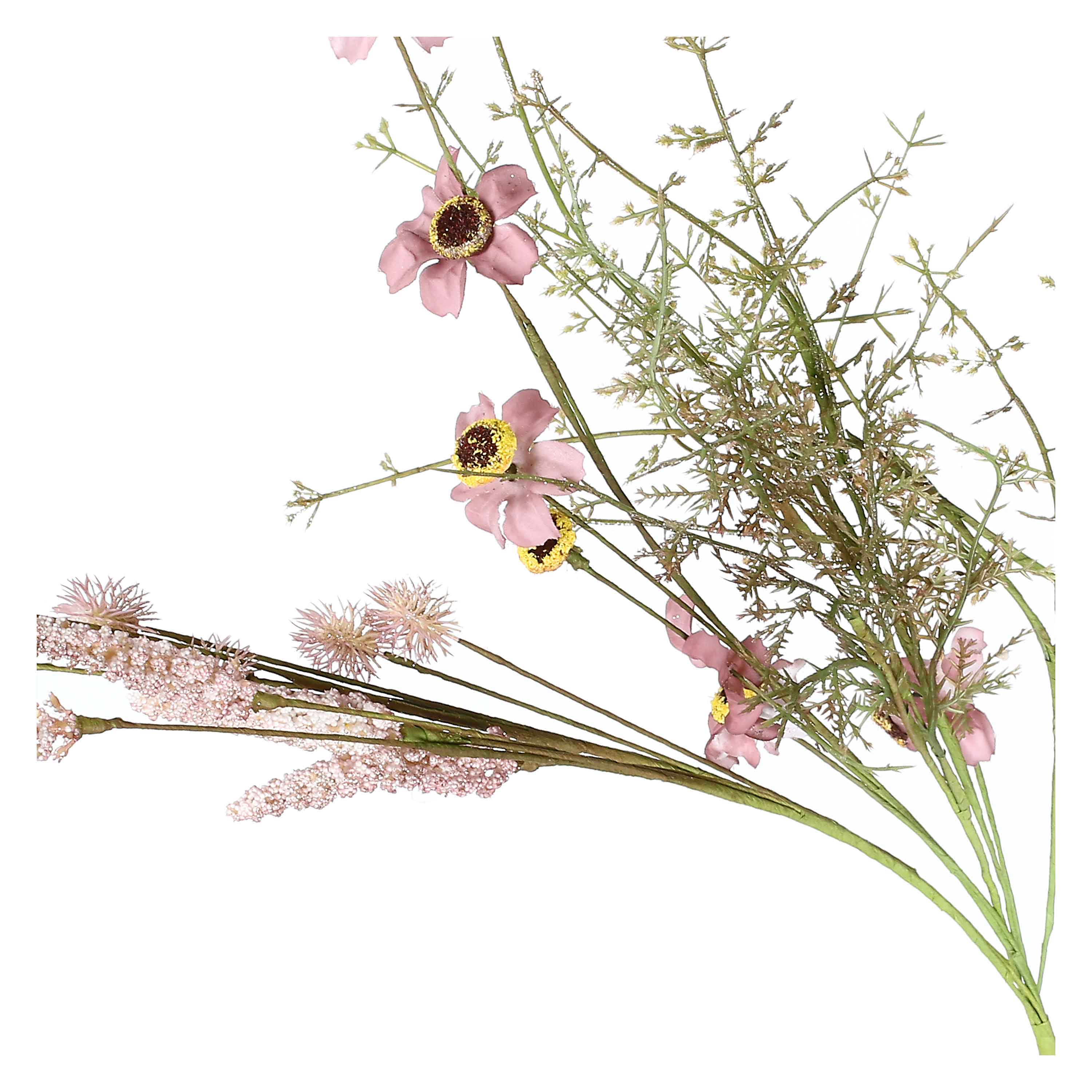 Set da 12, Rosso Anemone, Flora - Tessuto E Plastica, 35 cm