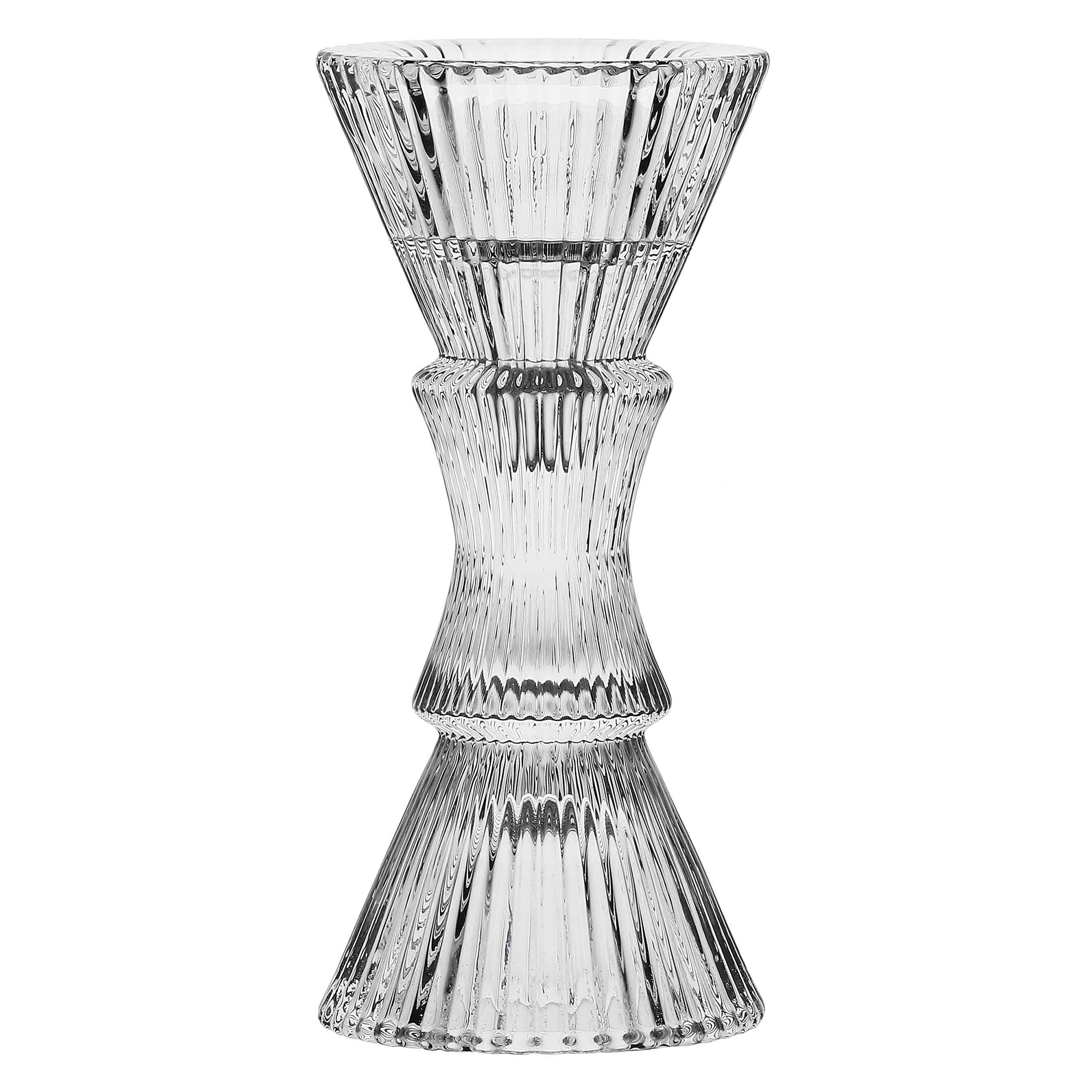 Set da 6, Portacandela M Vetro, Lumella - Vetro, 57 cm, zolla Ø 14