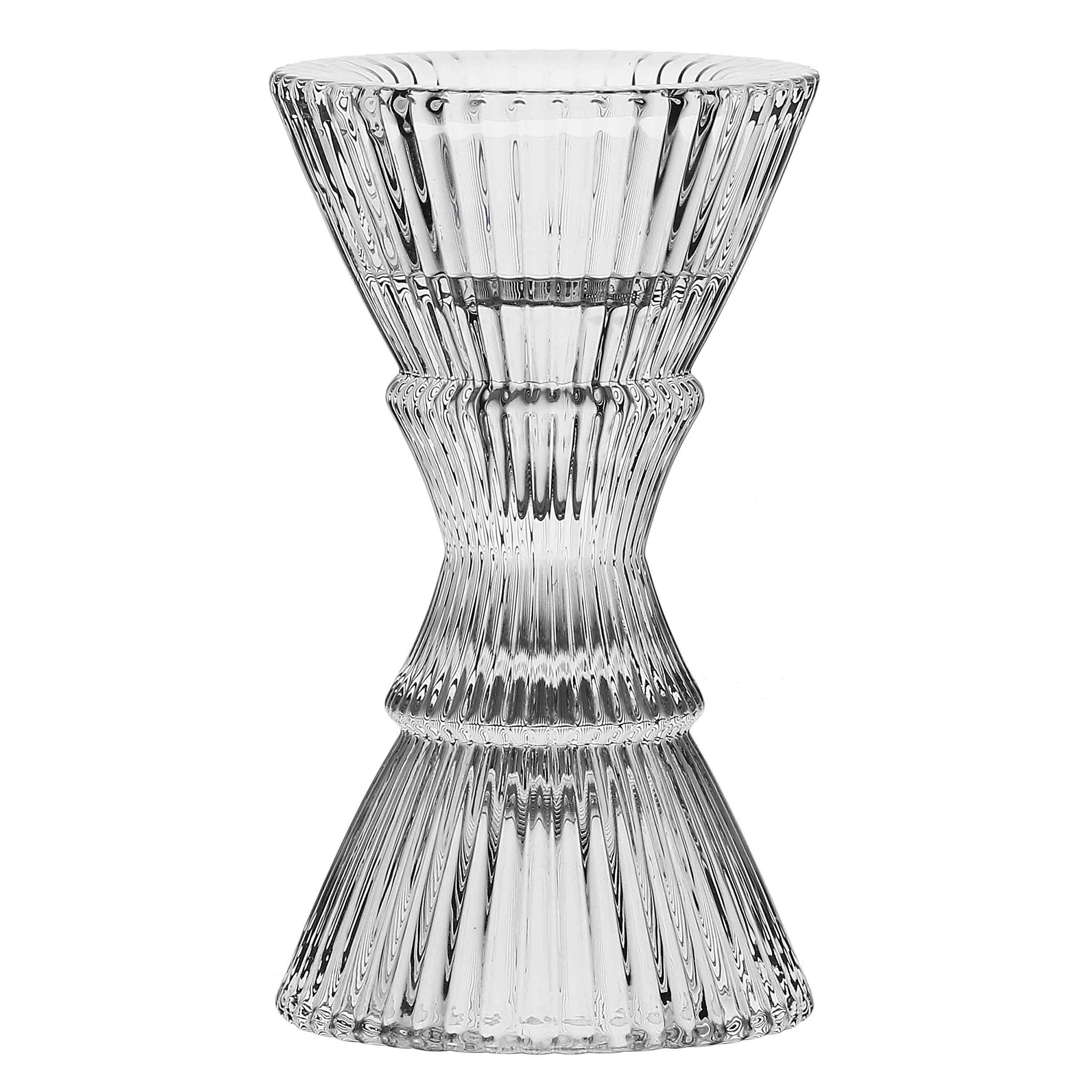 Set da 6, Portacandela S Vetro, Lumella - Vetro, 57 cm, zolla Ø 14