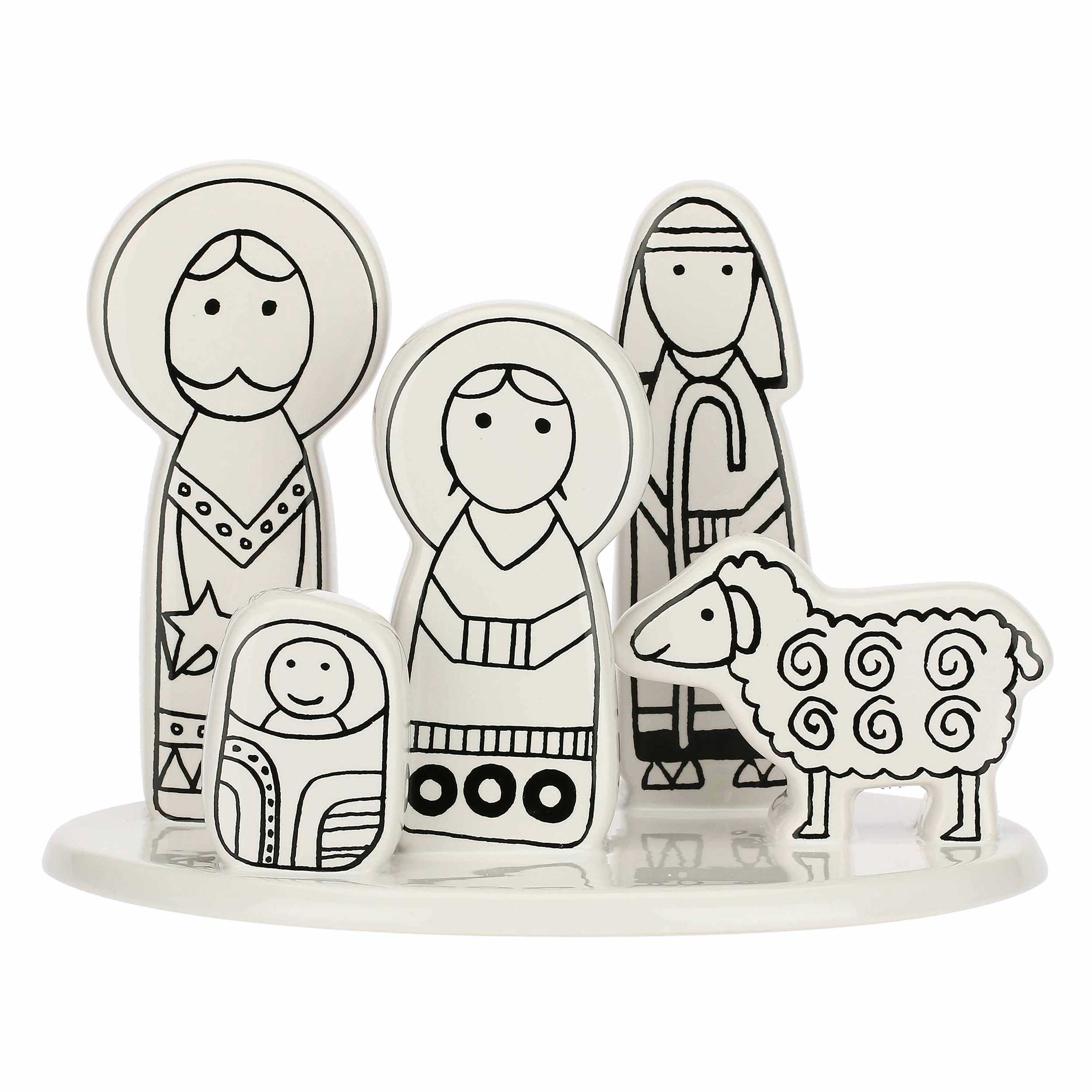 Nativita M, Nonpropriopresepio - Ceramica, Ø 15; H19 cm