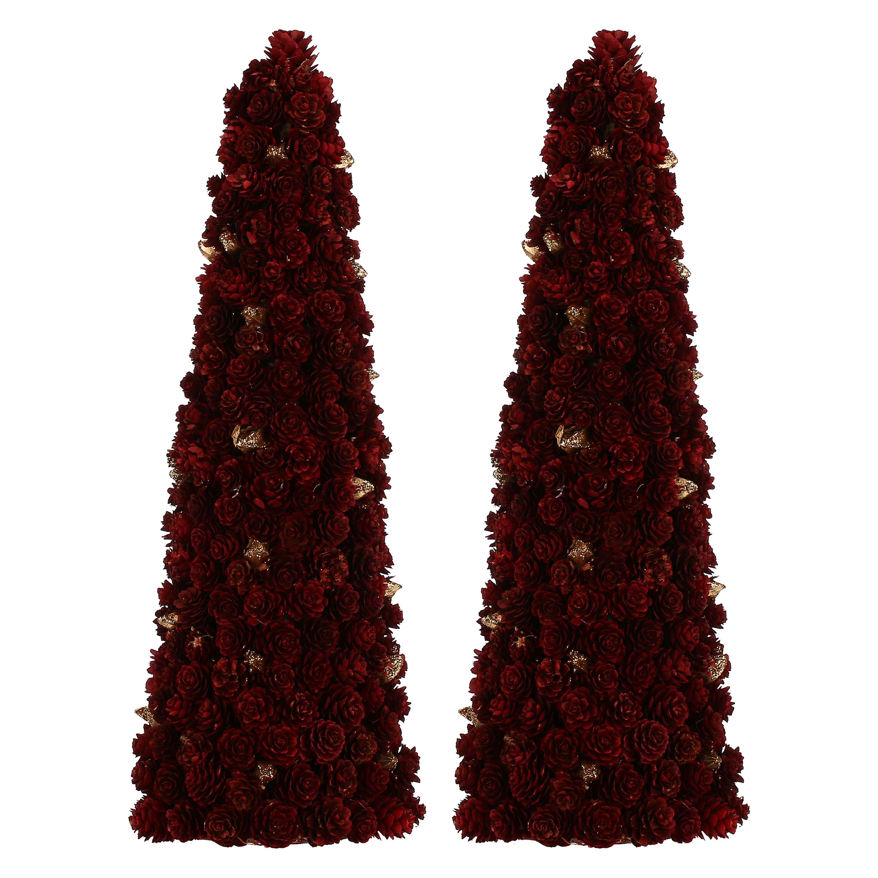 Set da 2, Cono L Rosso Oro, Rossondoro, Ø 19; H50 cm