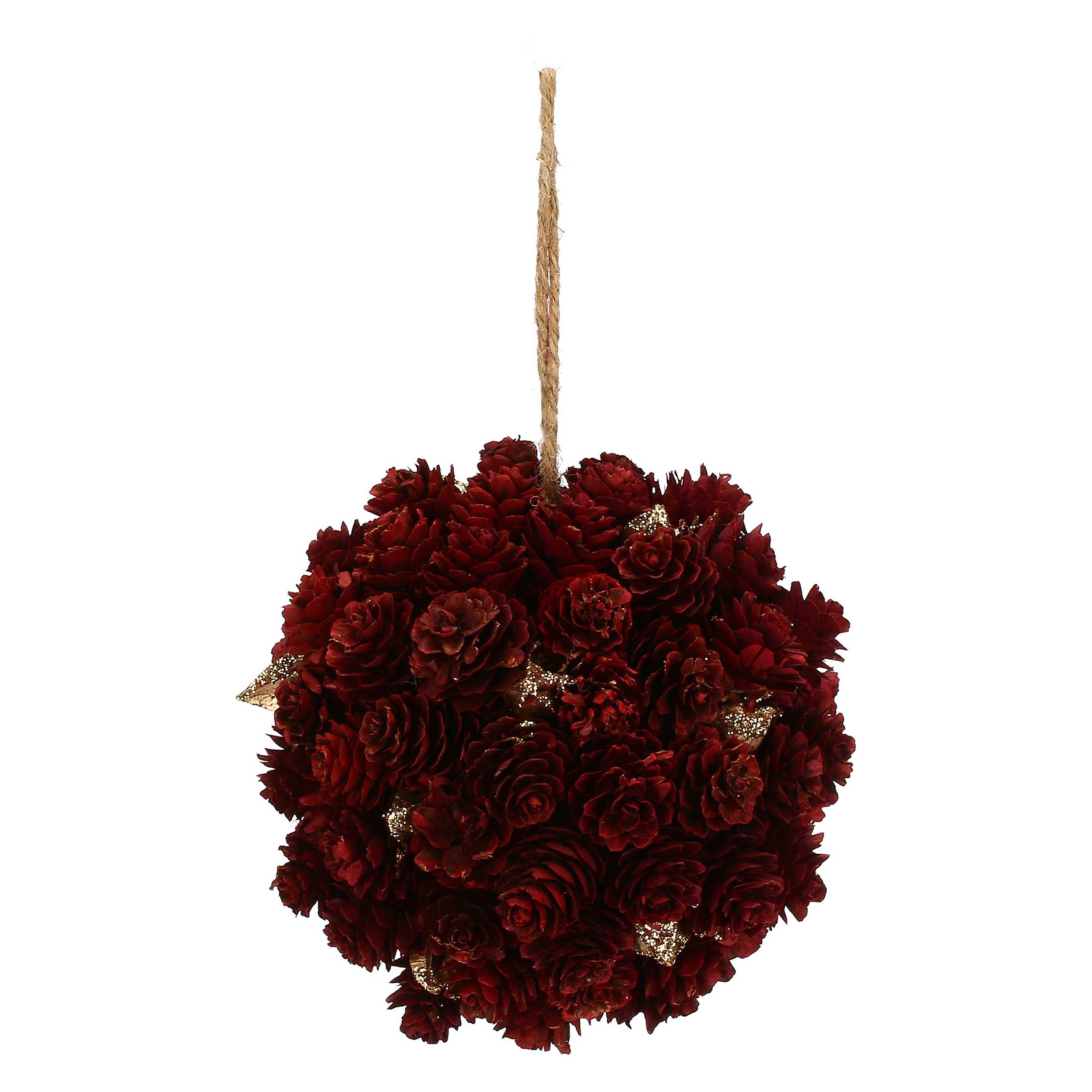 Set da 4, Sfera decorativa da appendere, Rossondoro, Ø 14cm