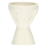Cachepot Coppa Mani, Love - Porcellana, Ø 10x15,5h cm
