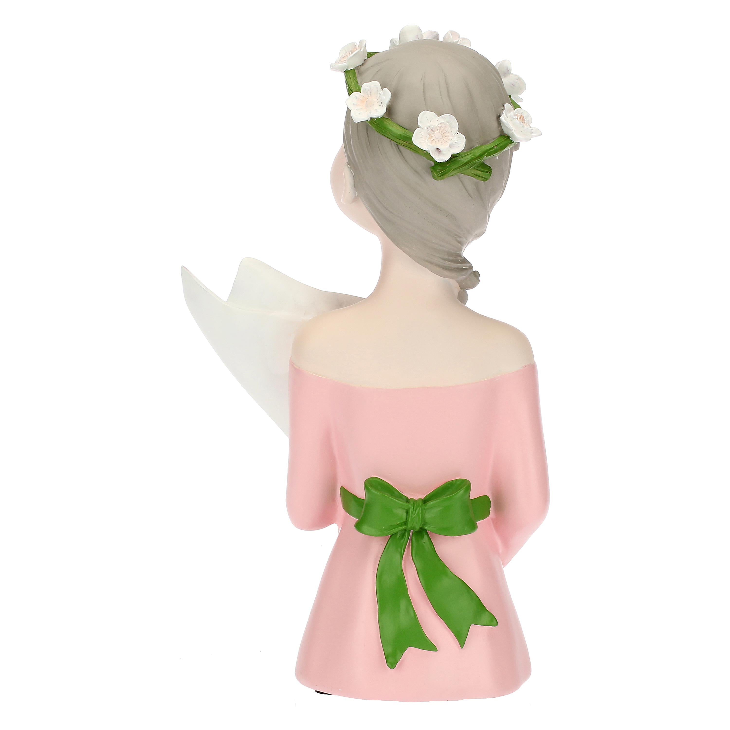 Concetta with flower holder, Lesignore - Resin, 19x15x34h cm