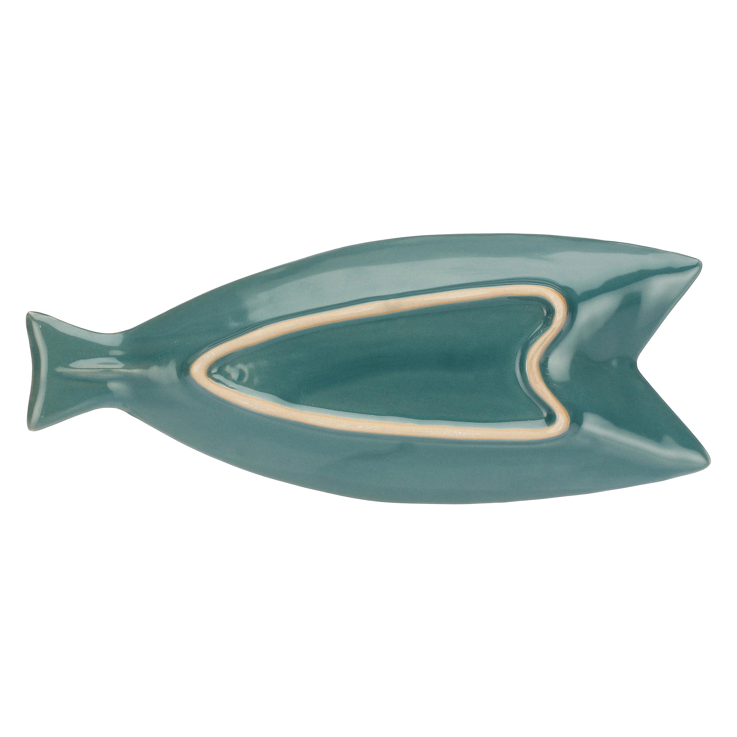 Set da 4, Piatto Pesce B, Pelagicoillogico - Gres