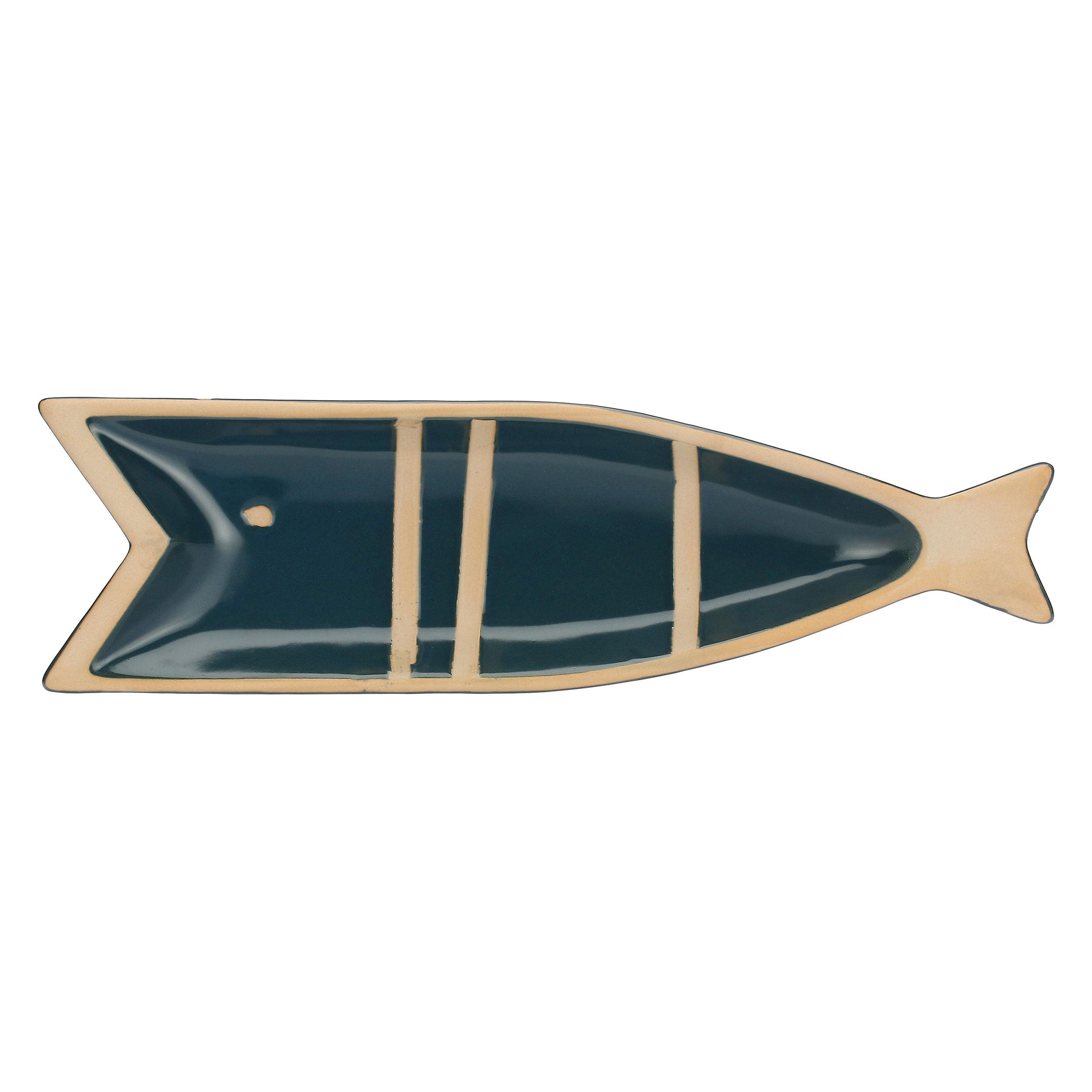 Set da 4, Piatto Pesce C, Pelagicoillogico - Gres