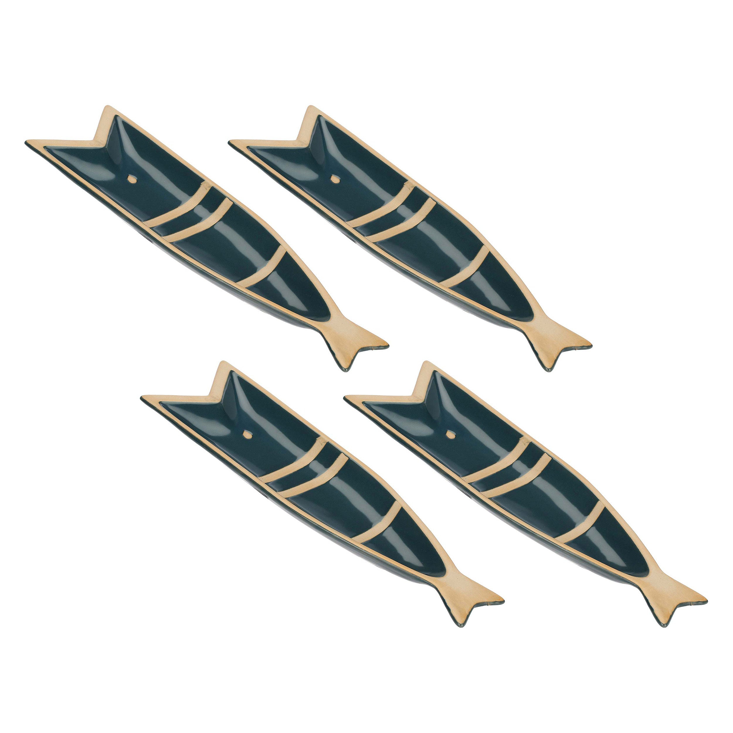 Set da 4, Piatto Pesce C, Pelagicoillogico - Gres