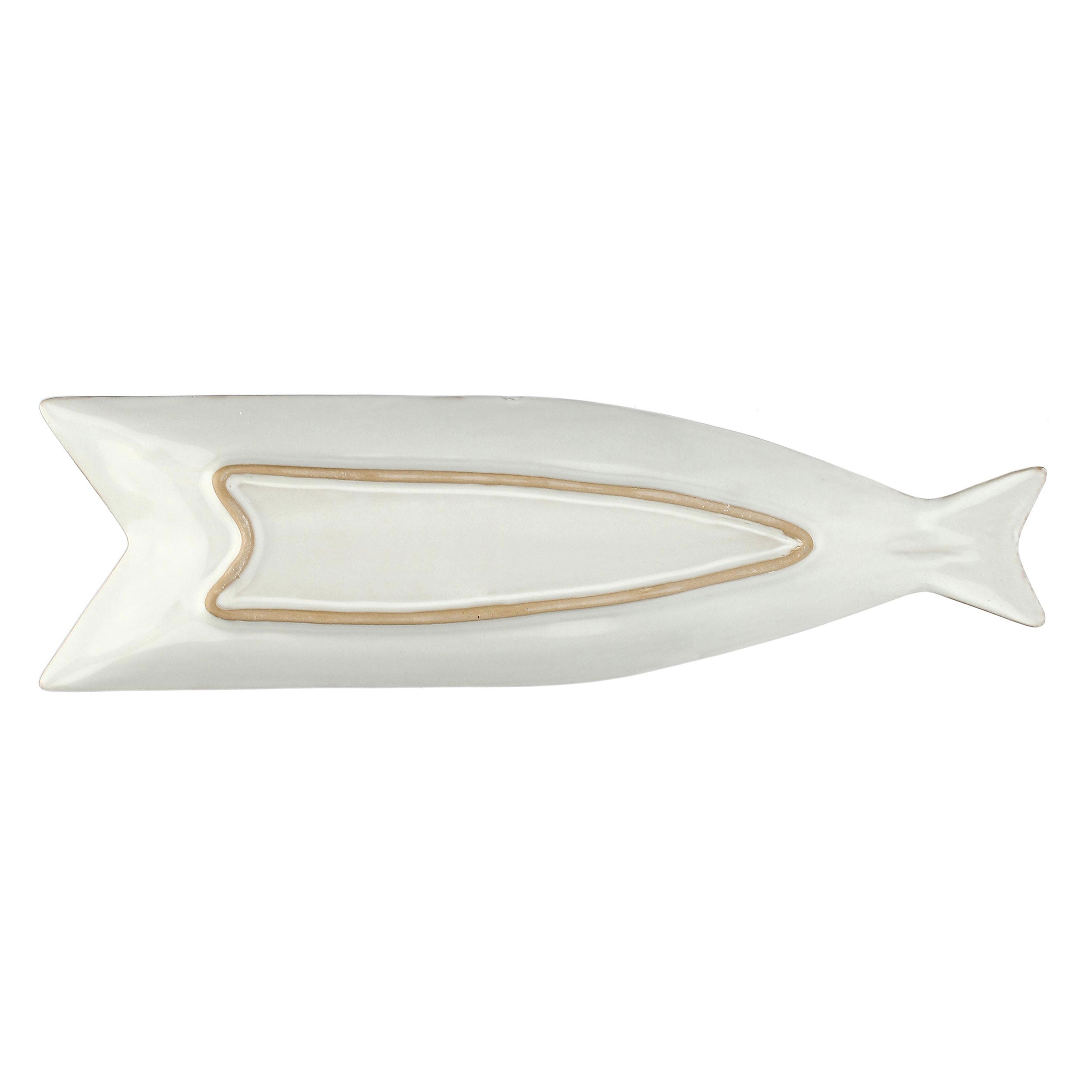 Set da 4, Piatto Pesce C, Pelagicoillogico - Gres