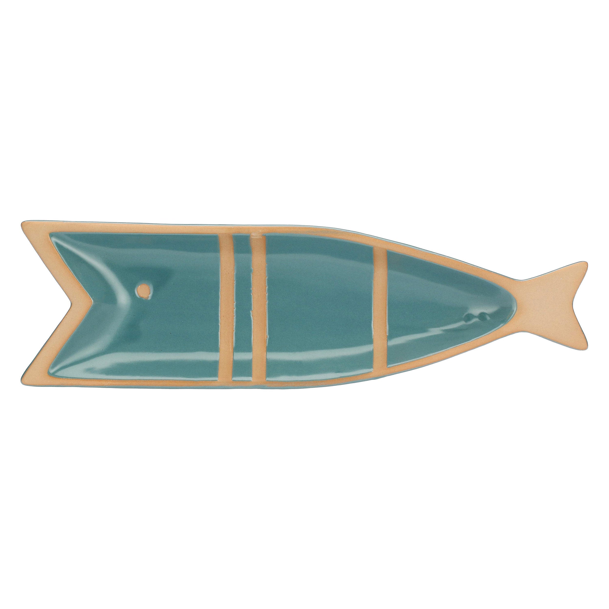 Set da 4, Piatto Pesce C, Pelagicoillogico - Gres