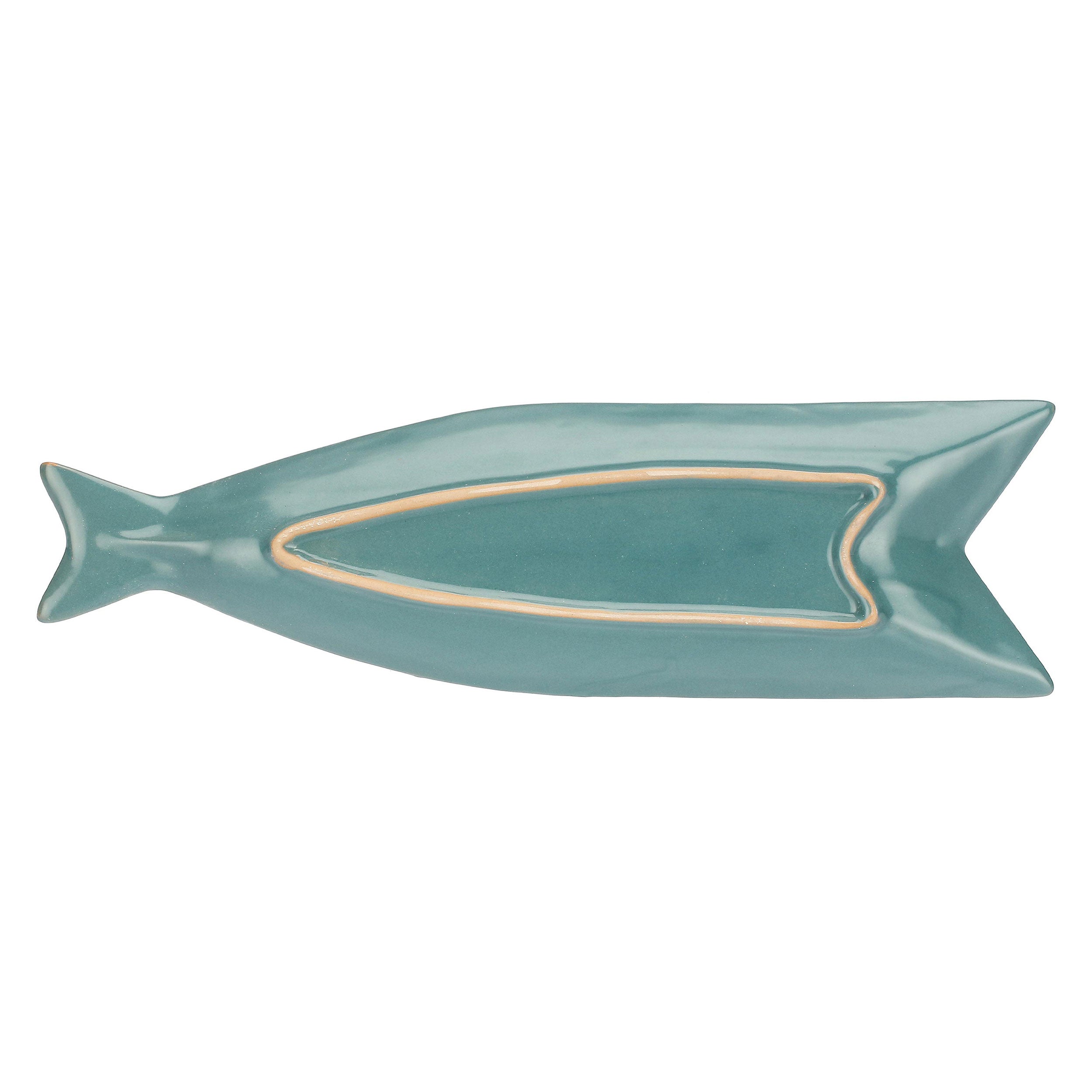 Set da 4, Piatto Pesce C, Pelagicoillogico - Gres