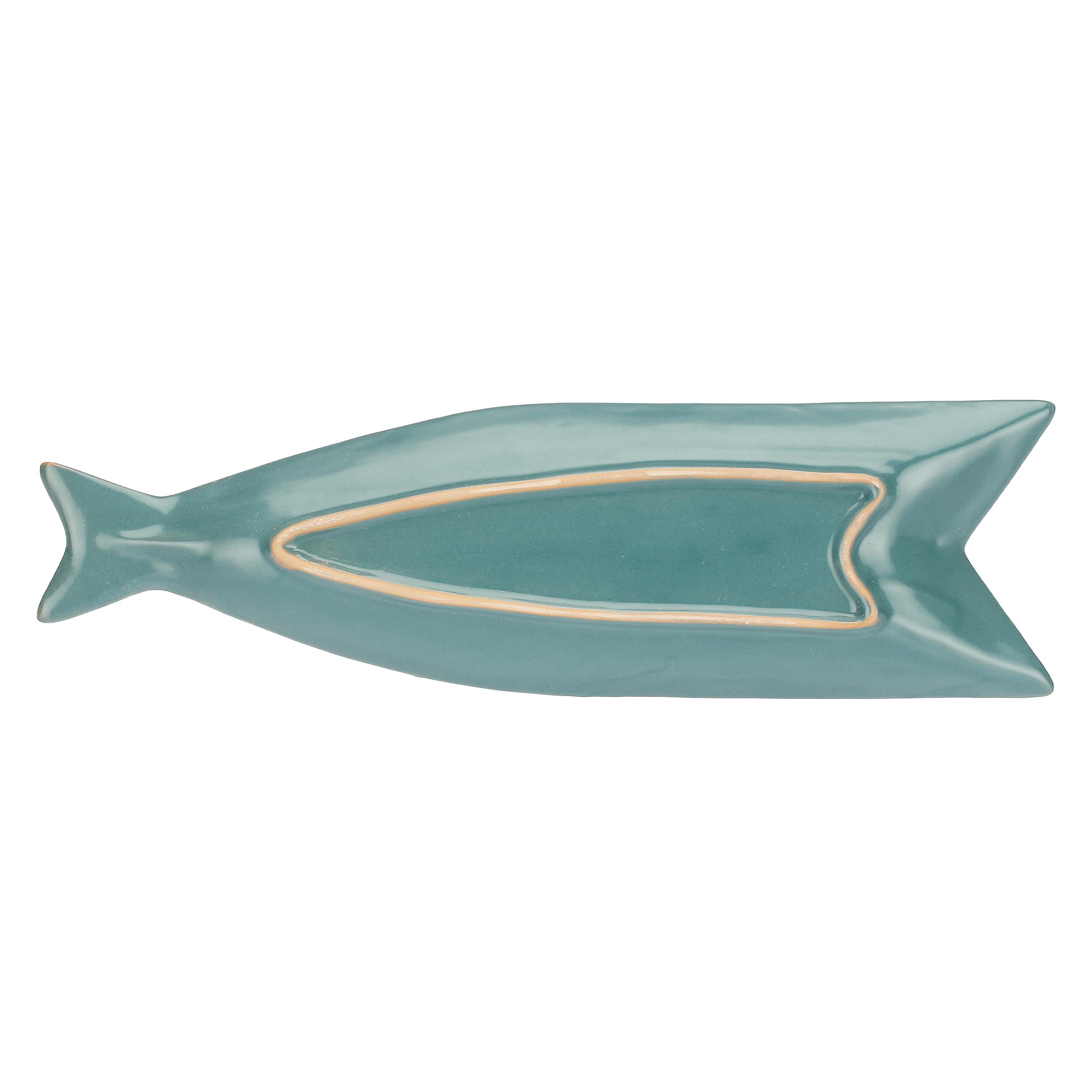 Set da 4, Piatto Pesce C, Pelagicoillogico - Gres