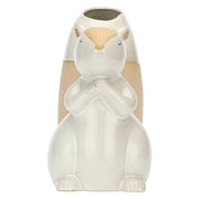 Vaso Deco Scoiattolo, Gliamicidelbosco - Gres, Ø 10x30h cm