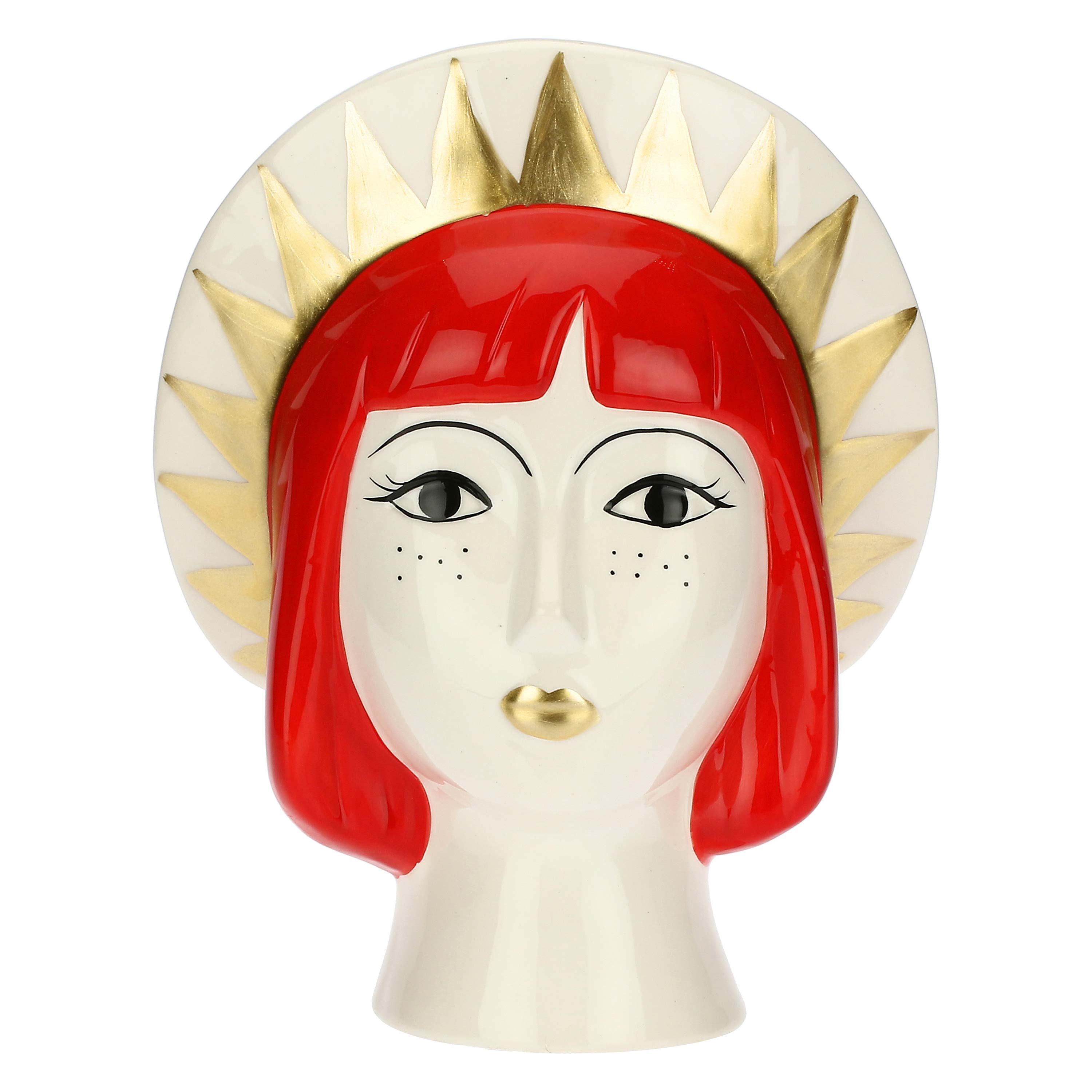 Mondella Decorative Vase, Lepasturesi - Ceramic, 28 x 15 x H 22 cm