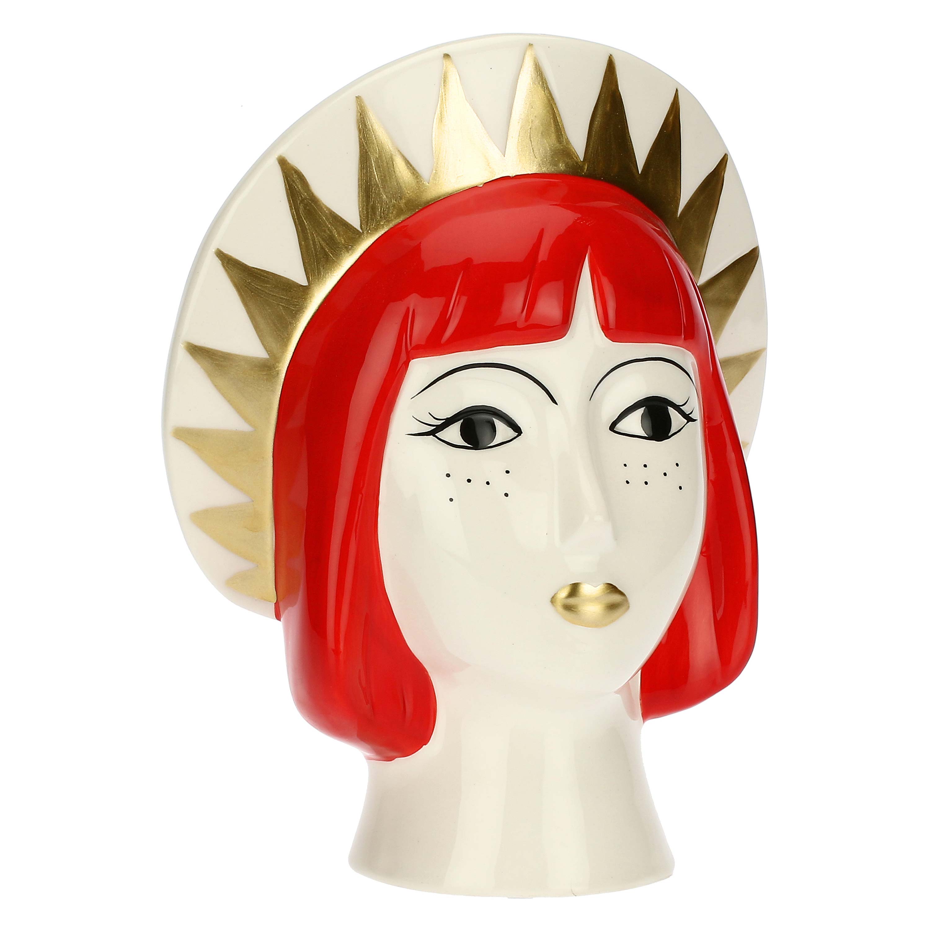 Mondella Decorative Vase, Lepasturesi - Ceramic, 28 x 15 x H 22 cm