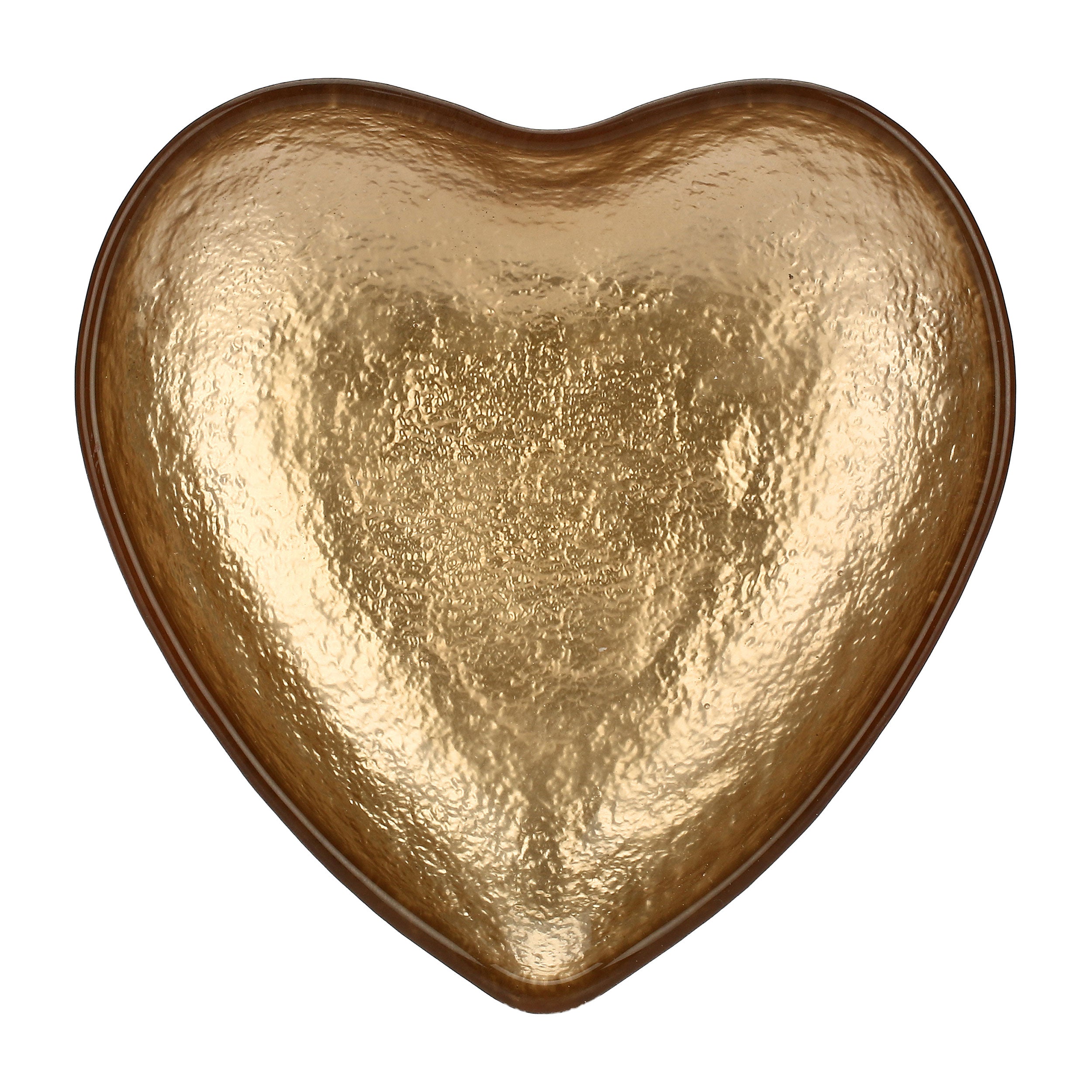 Set da 6, Piatto Cuore S Oro, Neimieipensieri - Vetro, Ø 14cm