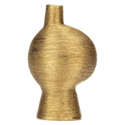 Vaso Decorativo S Oro, Eufemia - Ceramica, Ø 10x30h cm