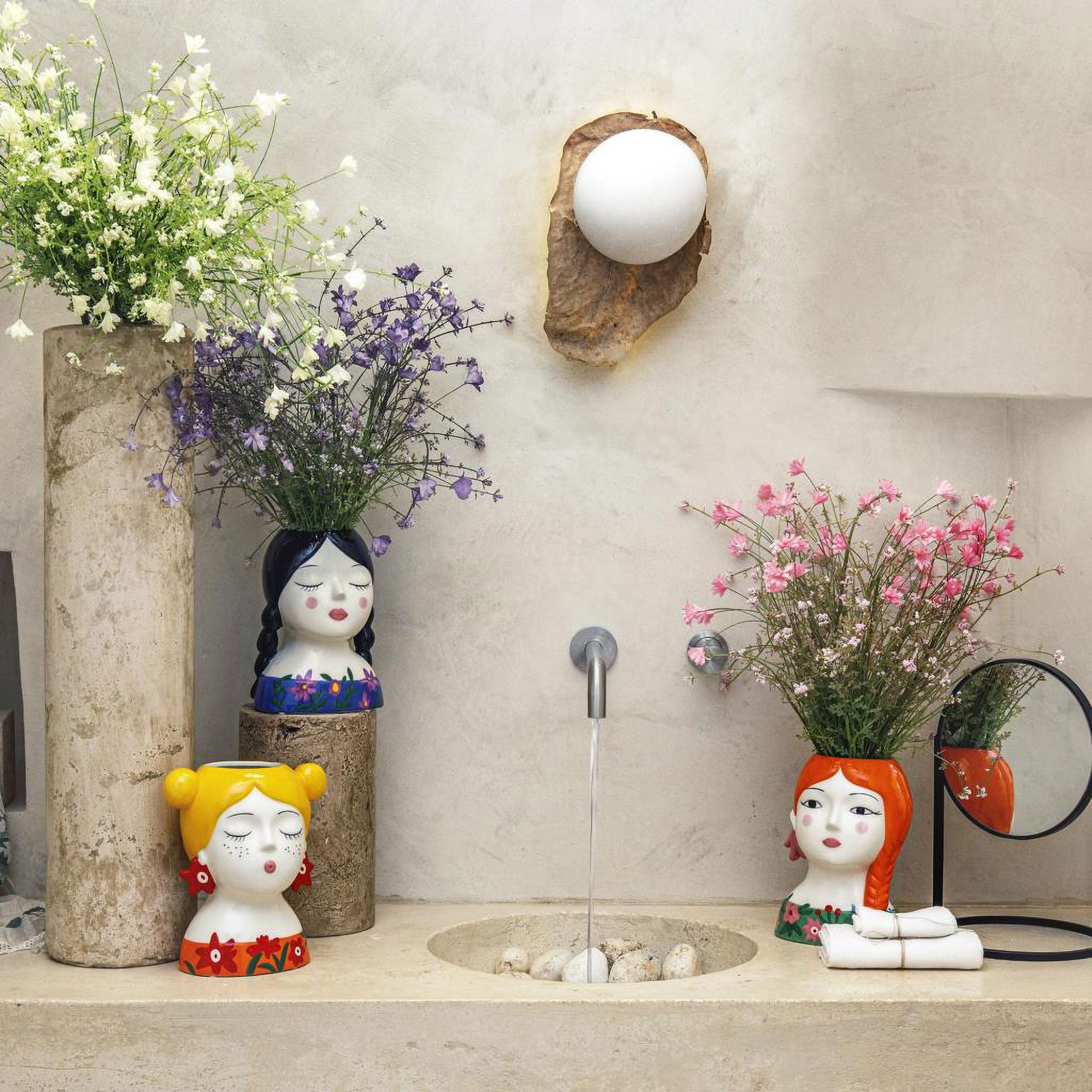 Pina Vase, Lebelleragazze - Ceramic 14.8x12.8x20.5cm