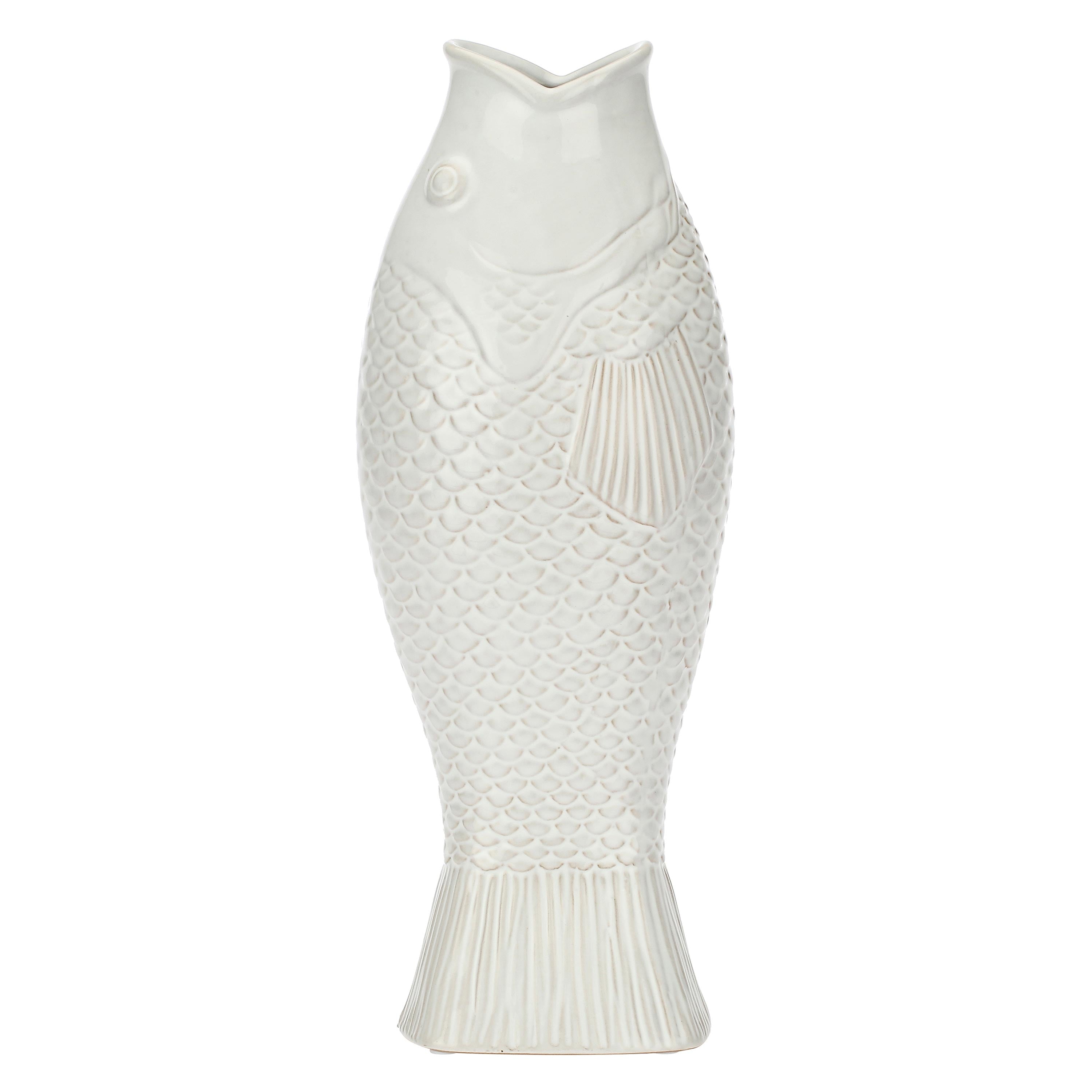 Whole Fish Vase, Abbocca - Stoneware, 11.1x8.8x29.7 cm
