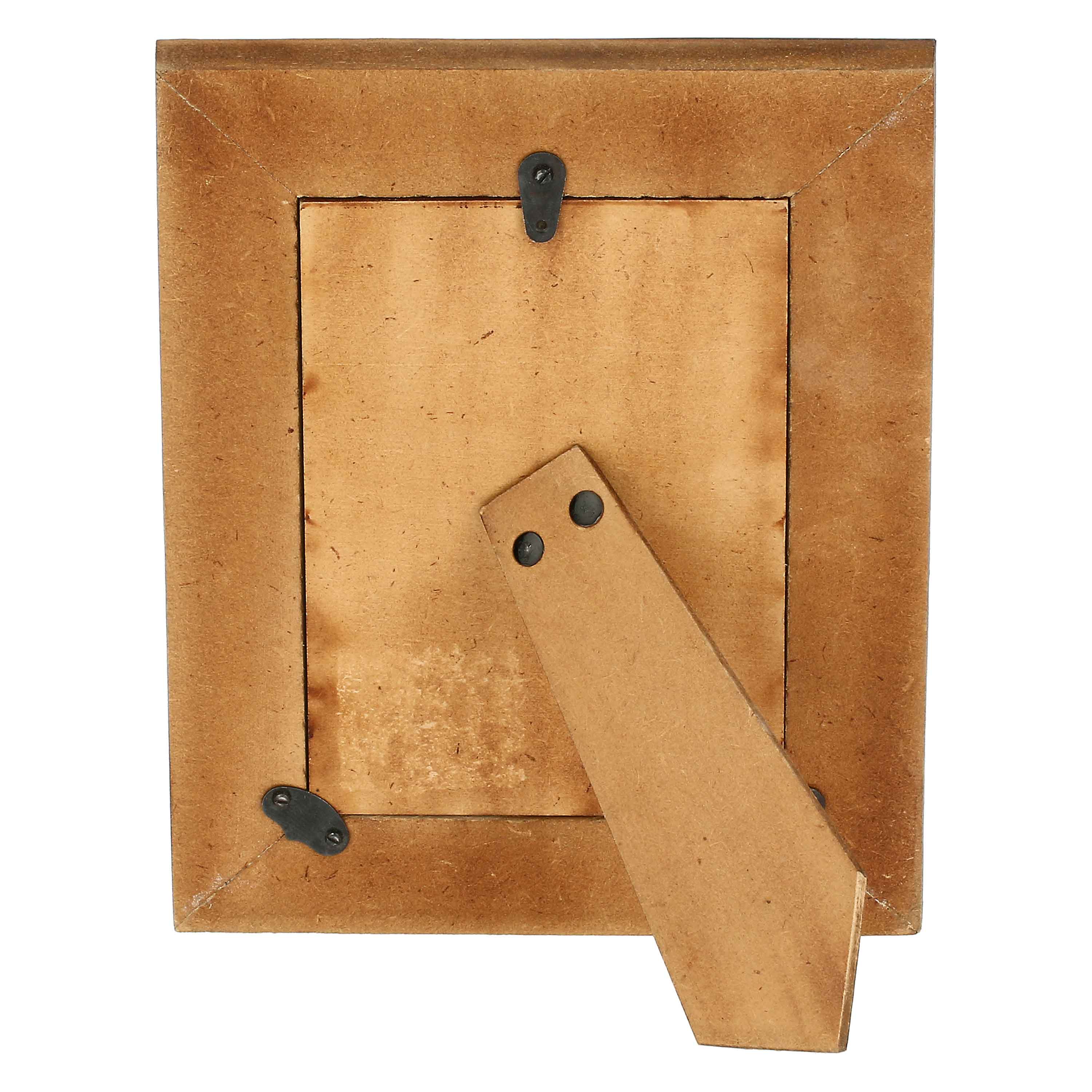 Petali Portafoto, Miranda - Legno Riciclato E Metallo, 16,5x1x21,5h cm