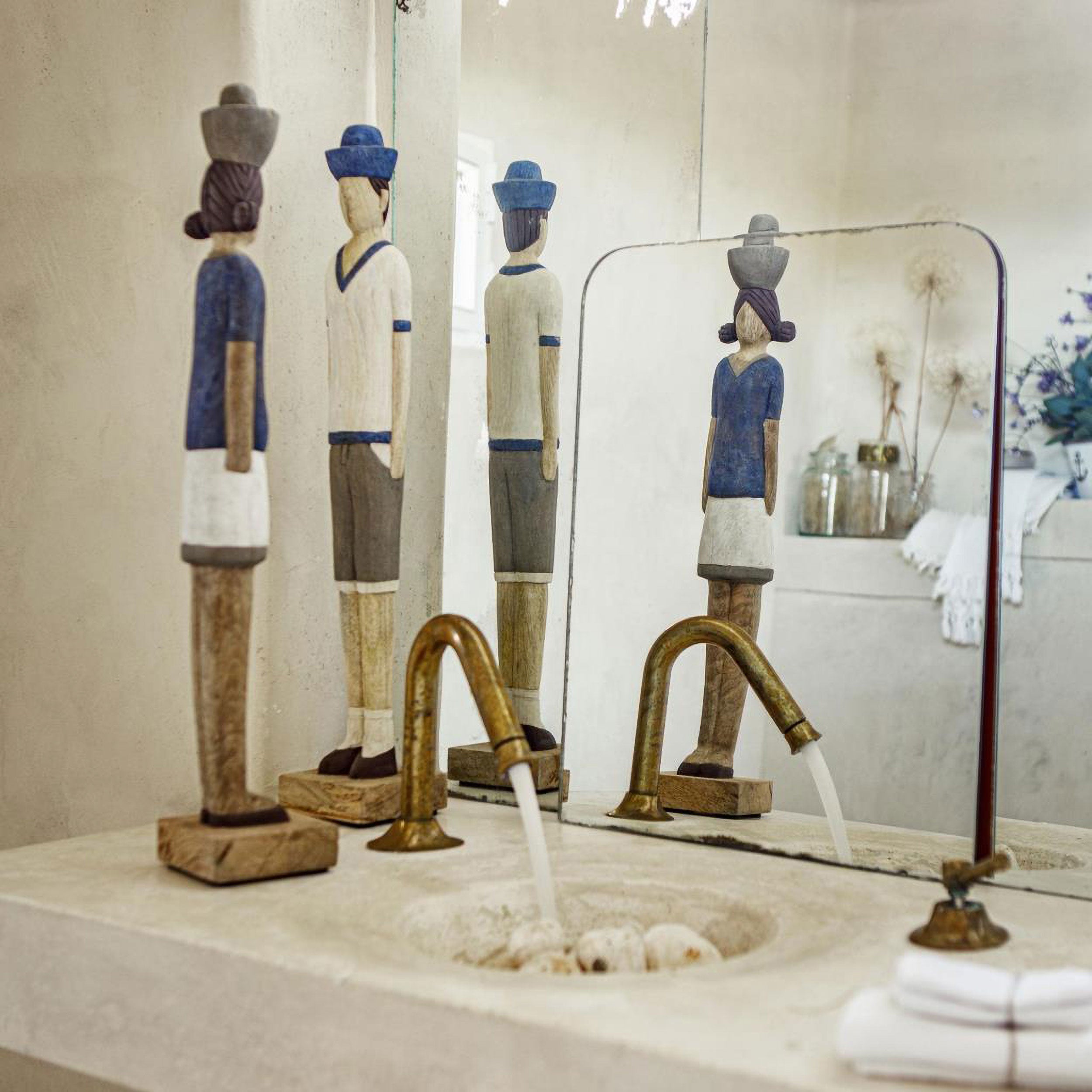 Lui, Marina_Retti - Legno Di Mango, 25x8,5x16h cm