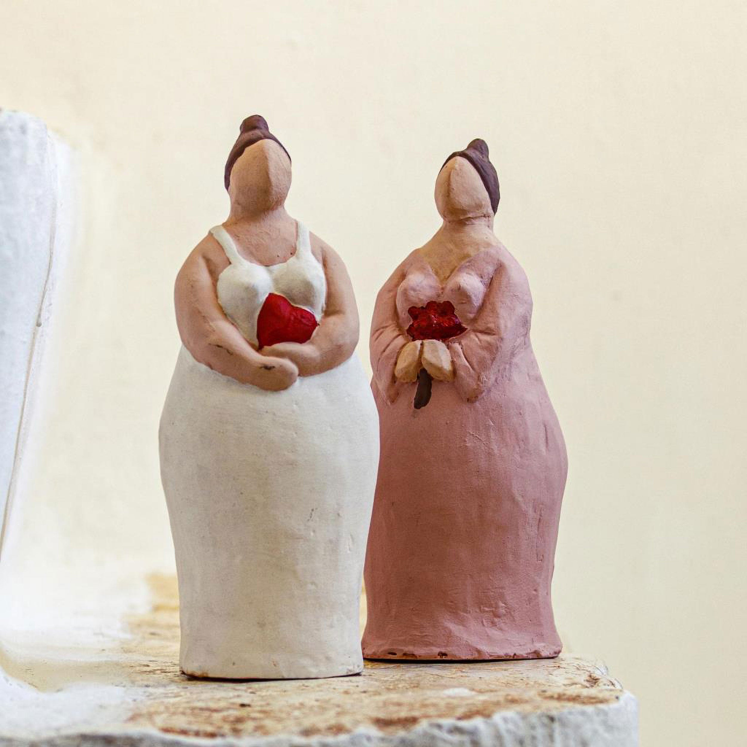 Fiore, Maiamanivuote - Terracotta, 10x10x26,5h cm