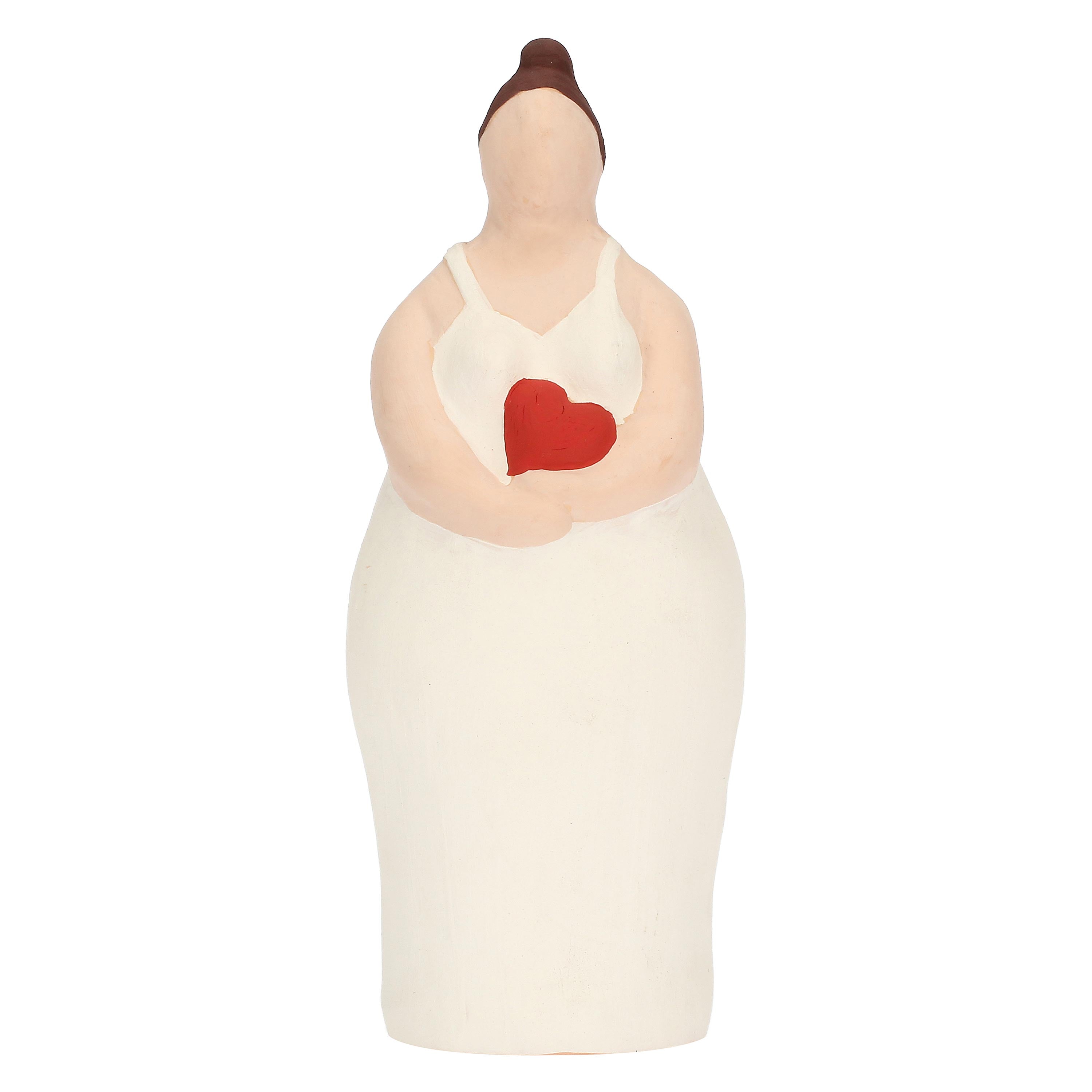 Cuore, Maiamanivuote - Terracotta, 10x9x26,5h cm