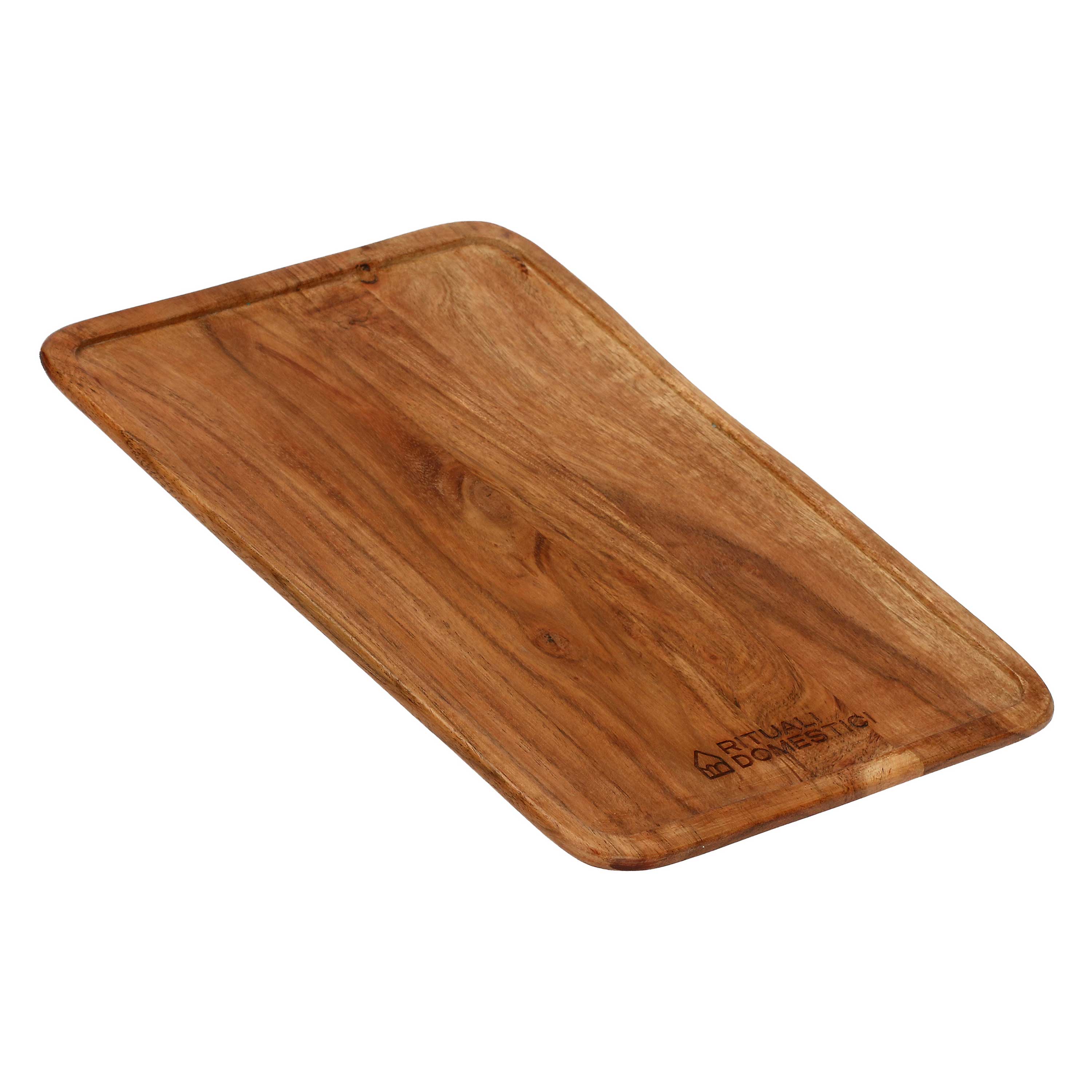 Vassoio Rettangolare, Nonperlamarmellata - Legno di Acacia, 28x20x1,5h cm